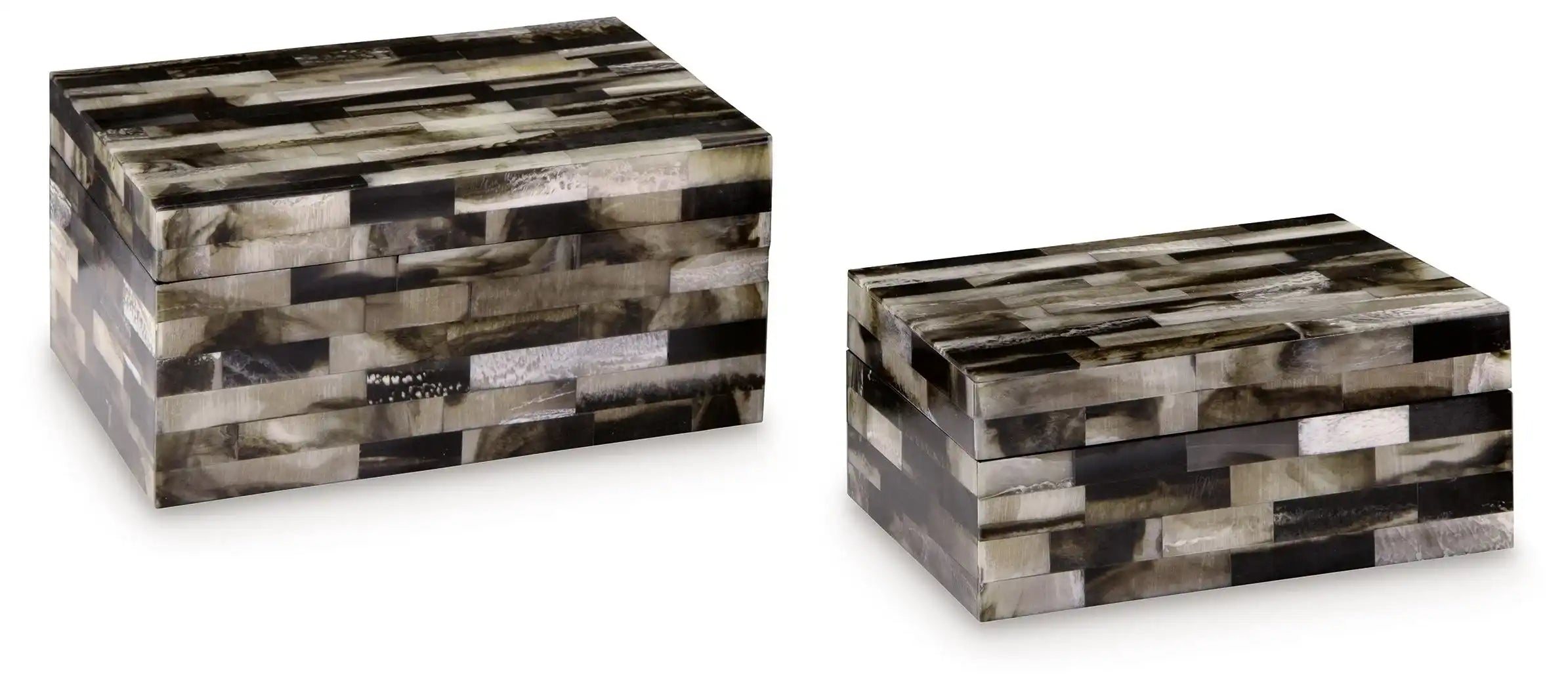 Ellford - Box Set (Set of 2) - Black / Brown / Cream - Best Buy Furniture