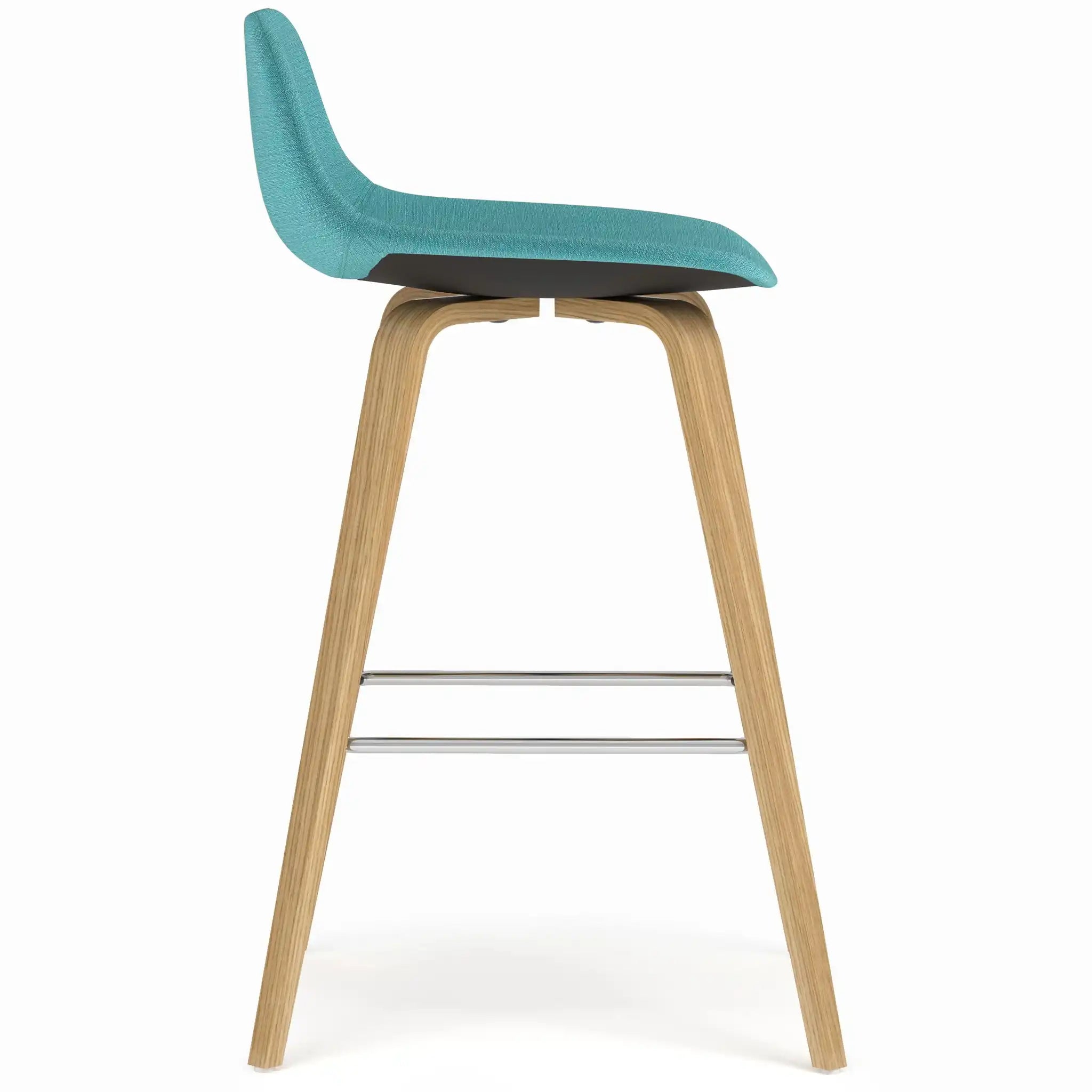 Randolph - Bentwood Counter / Bar Height Stool (Set of 2) - Blue - Best Buy Furniture