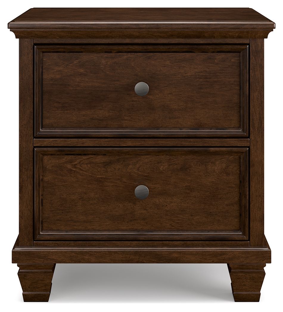 Danabrin - Two Drawer Nightstand - Brown - Best Buy Furniture