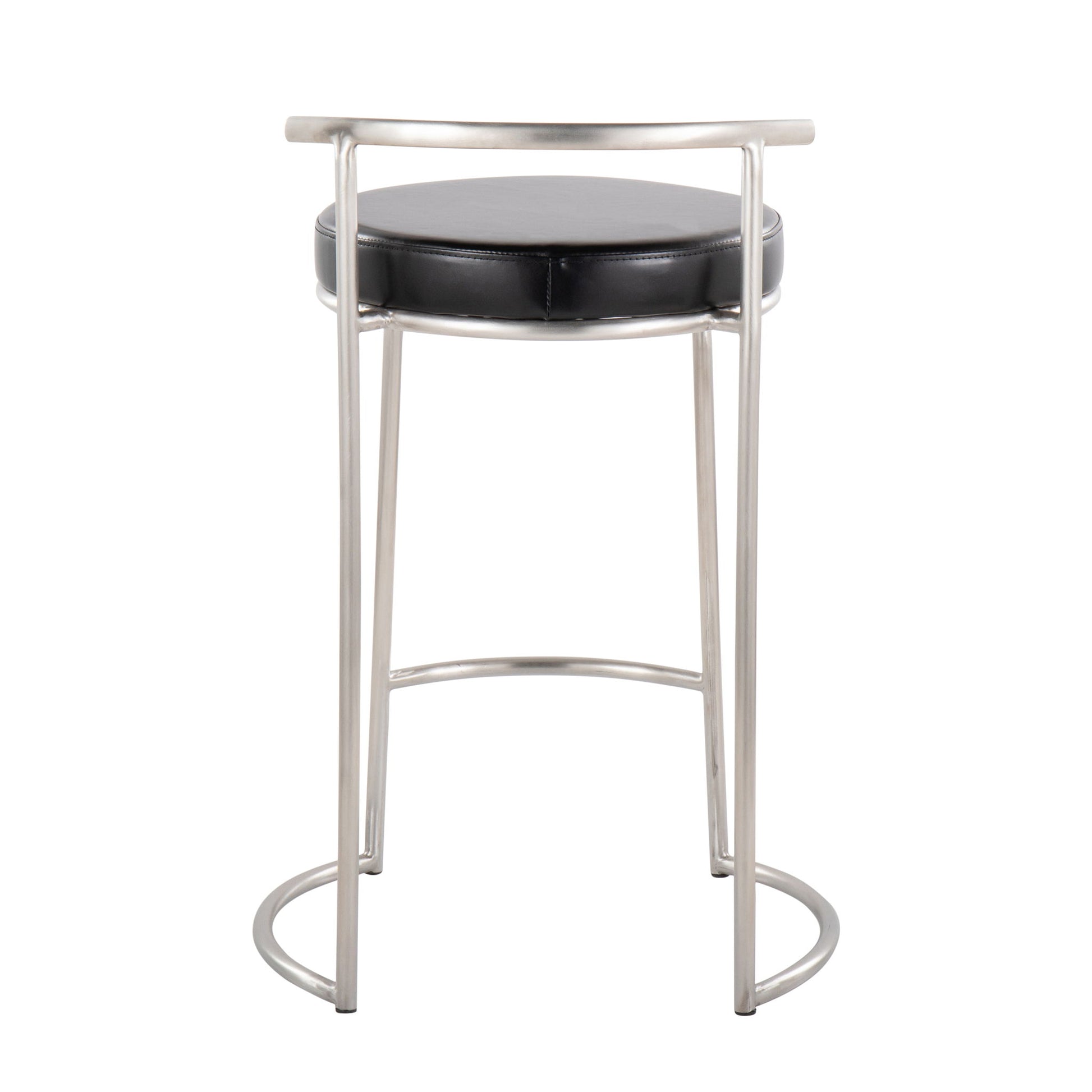 Fuji - Round, Contemporary Fixed Height Counter Stool (Set of 2) - Best Buy Furniture