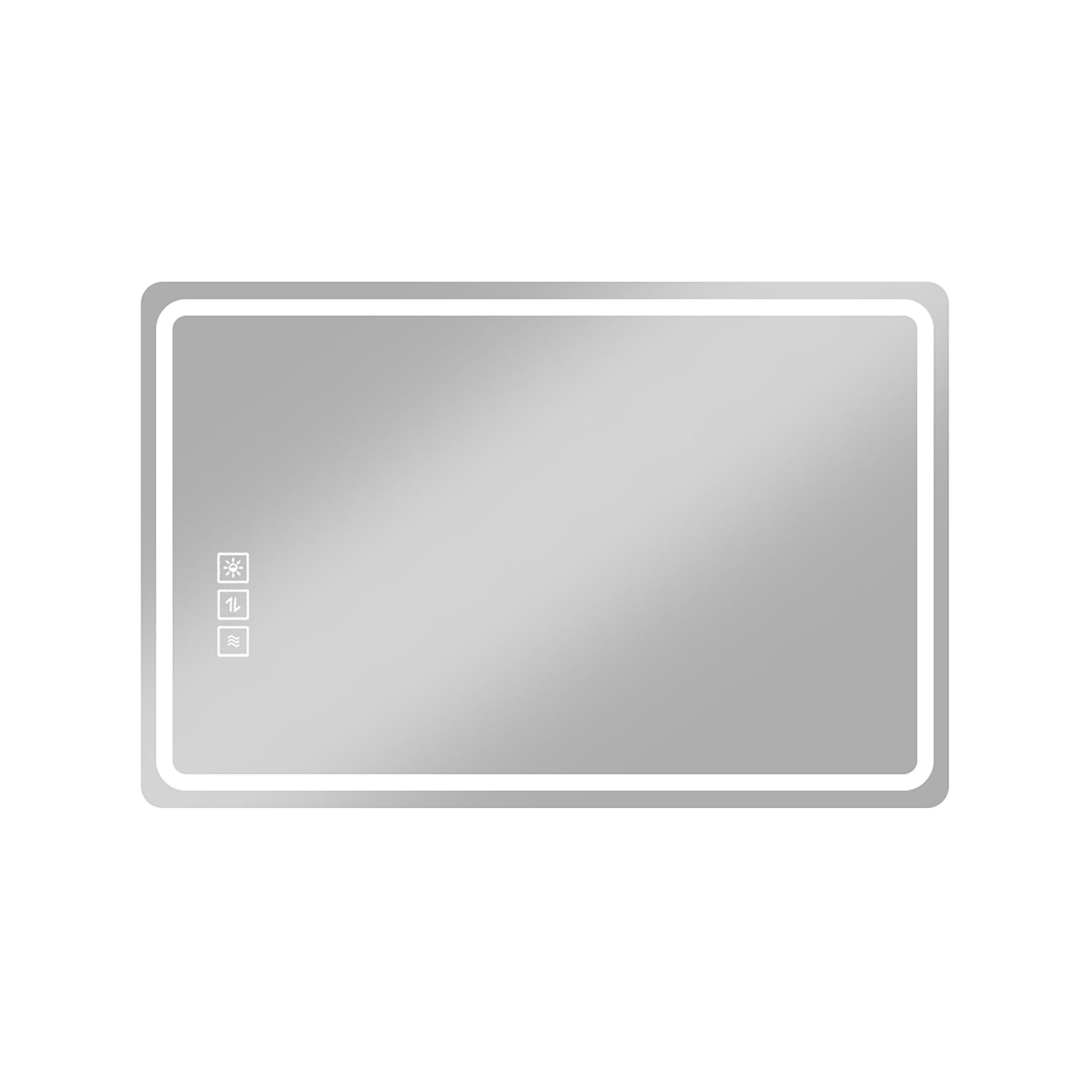 Bathroom Mirror Vanity Mirrors With Front Lights, Wall Mounted, Anti-Fog, Frameless, Horizontal Or Vertical - Best Buy Furniture