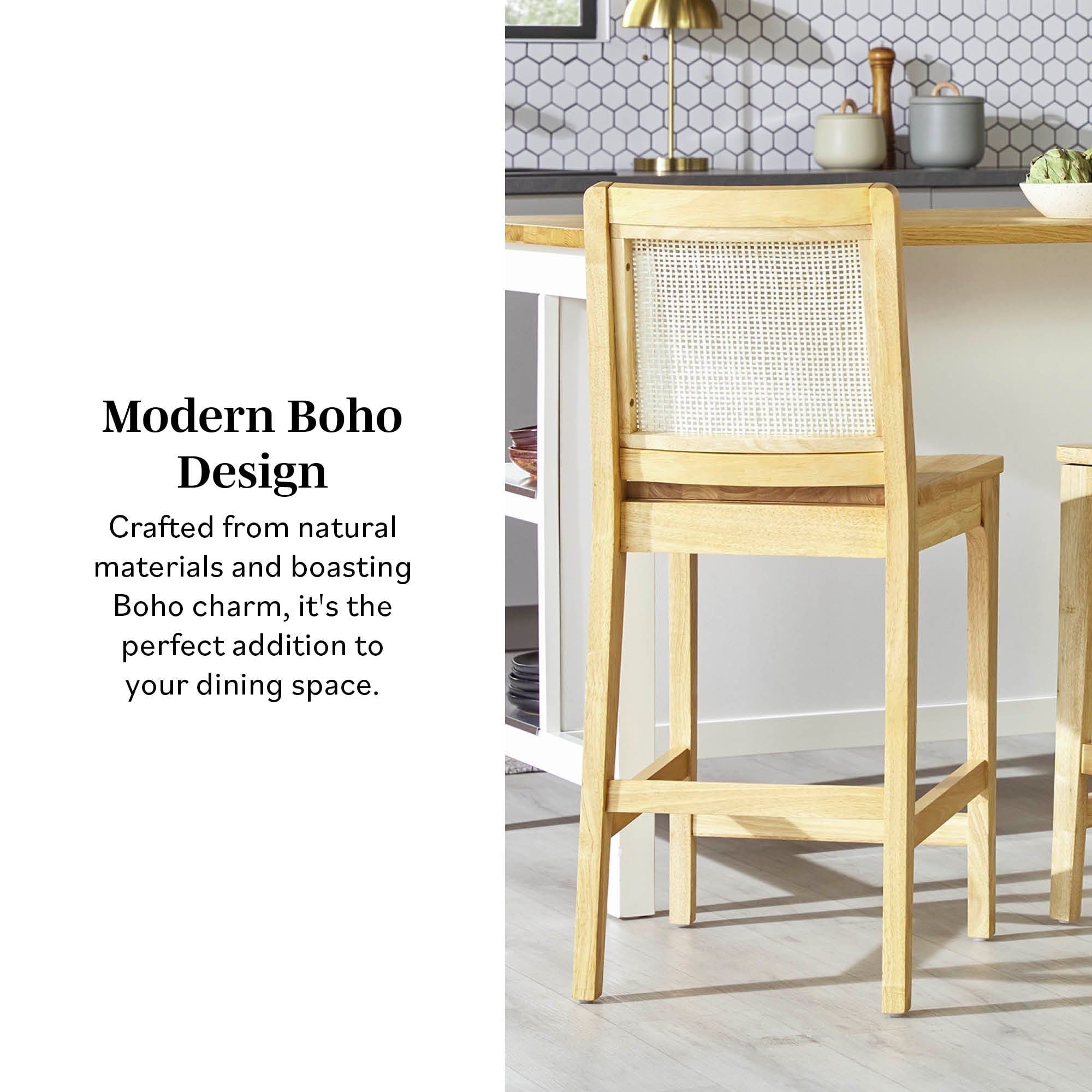 Transitional Counter Stool (Set of 2) - Natural - Best Buy Furniture