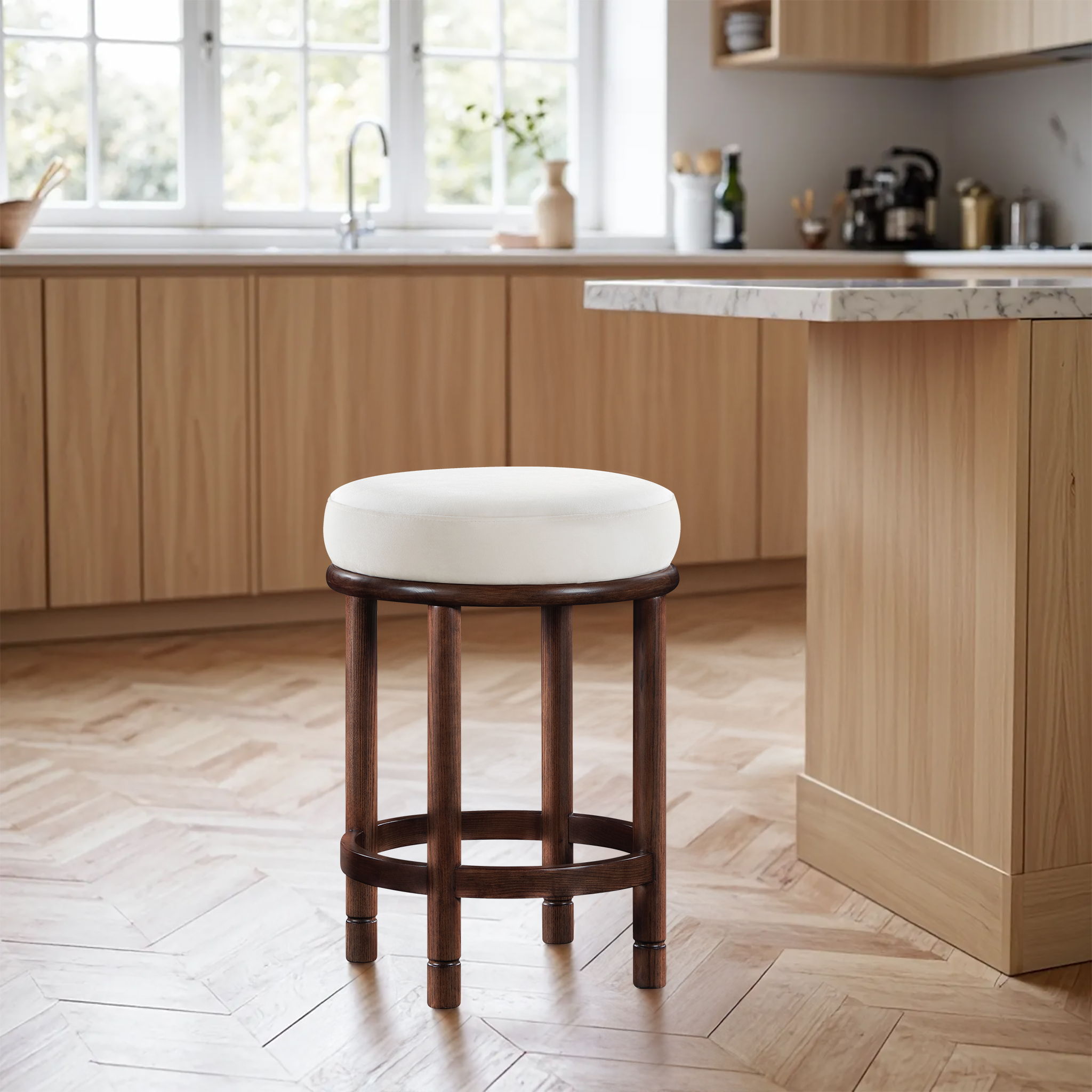 Monette - Counter Stool With Brown Base - Best Buy Furniture