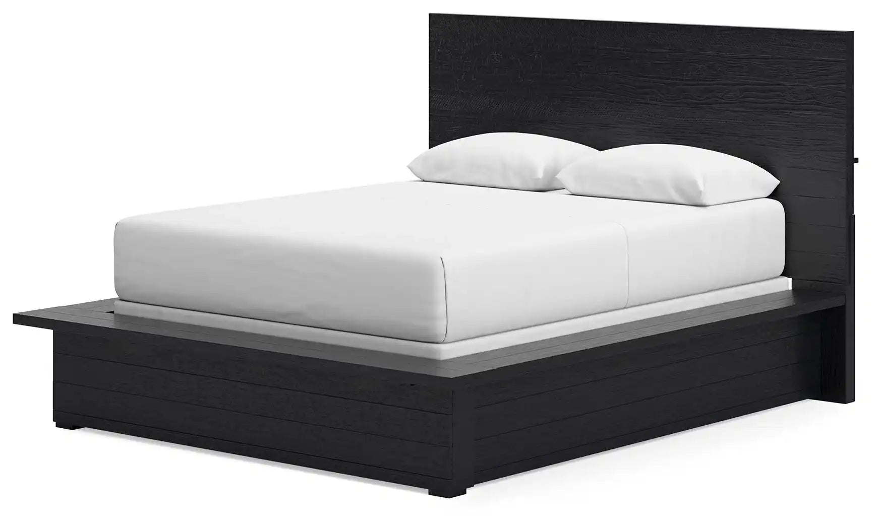 Londer - Queen Panel Bed - Black - Best Buy Furniture