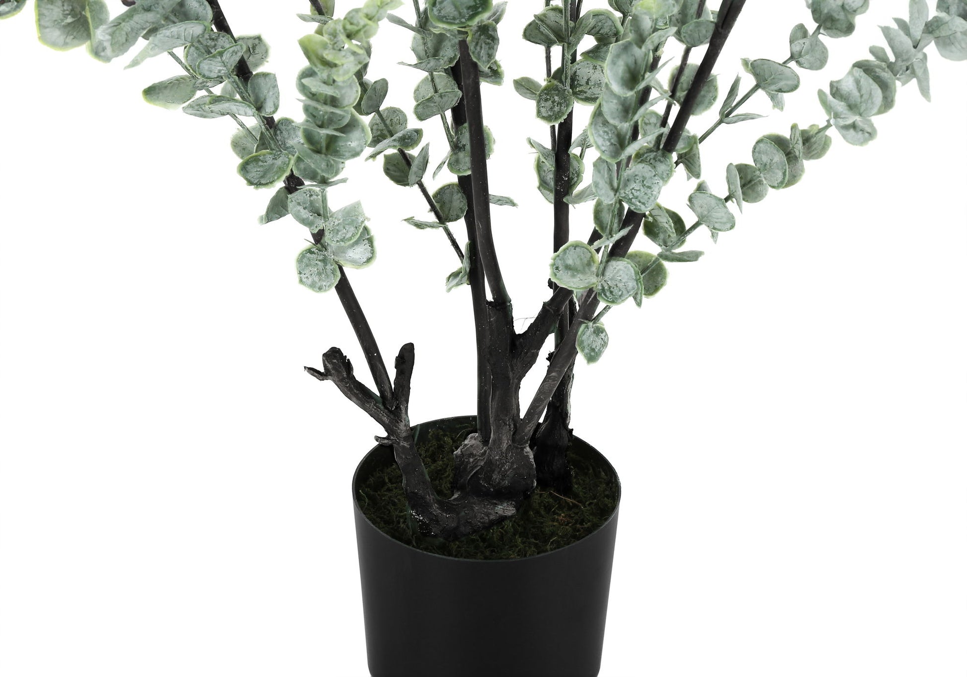 44" Tall, Artificial Plant, Eucalyptus Tree, Indoor, Faux, Fake, Floor, Greenery, Potted, Real Touch, Decorative - Green / Black - Best Buy Furniture