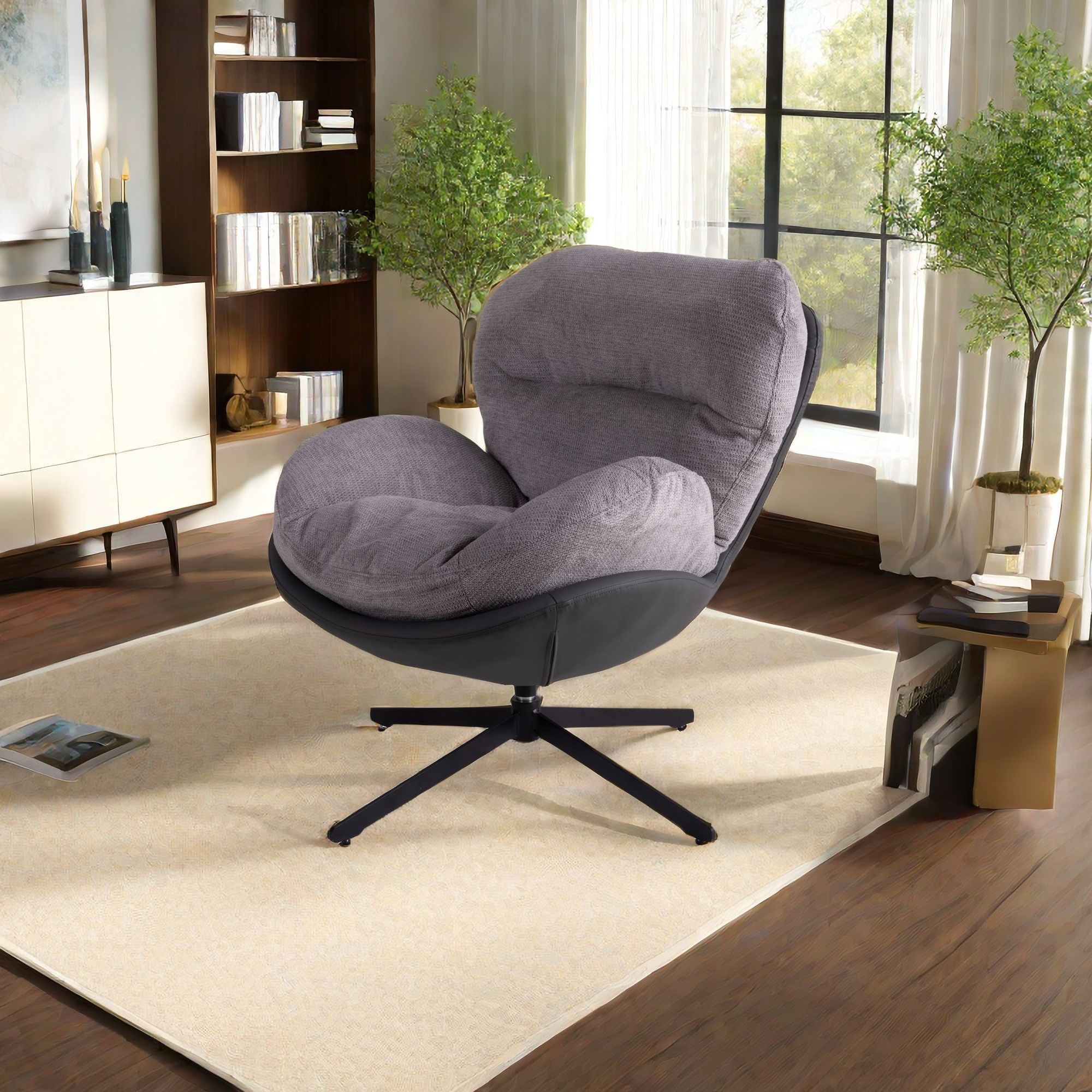 360° Swivel Office Chair, No Wheels - Best Buy Furniture