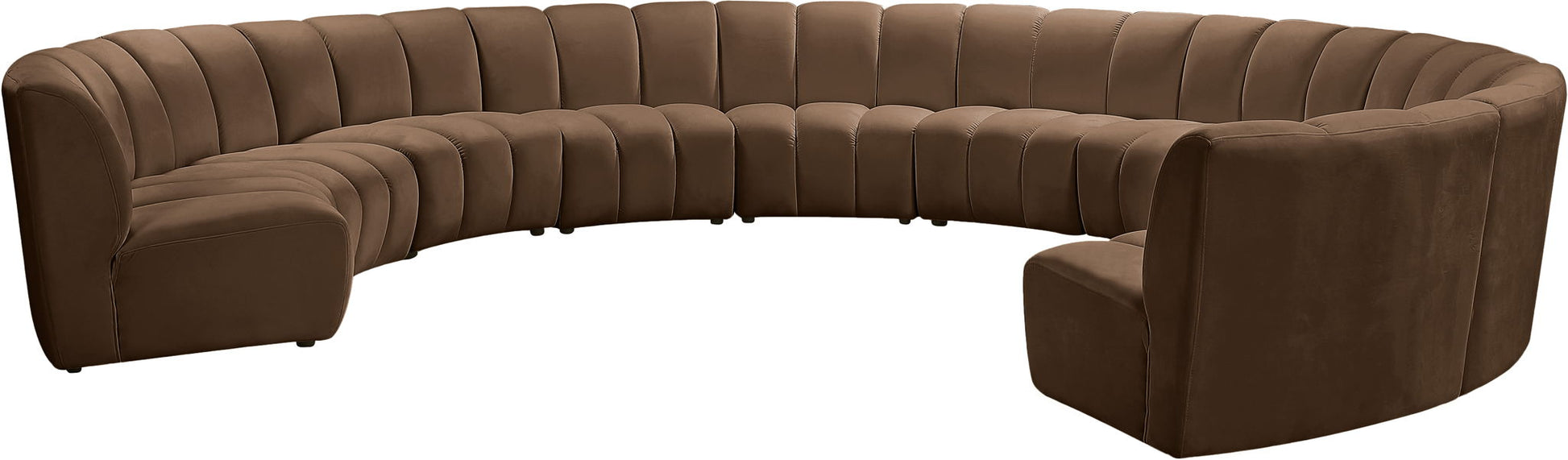 Infinity - 10 Piece Velvet Modular Sectional - Best Buy Furniture