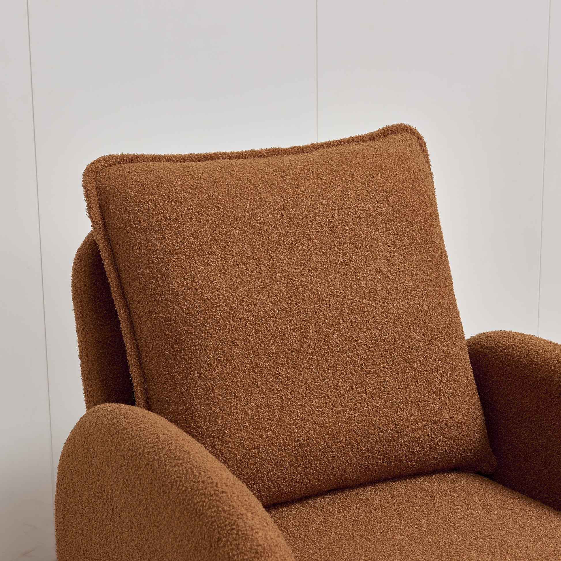 Modern Sherpa Upholstered Accent Chair, Comfortable Living Room Armchair, Lounge Chair For Bedroom, And Office - Best Buy Furniture