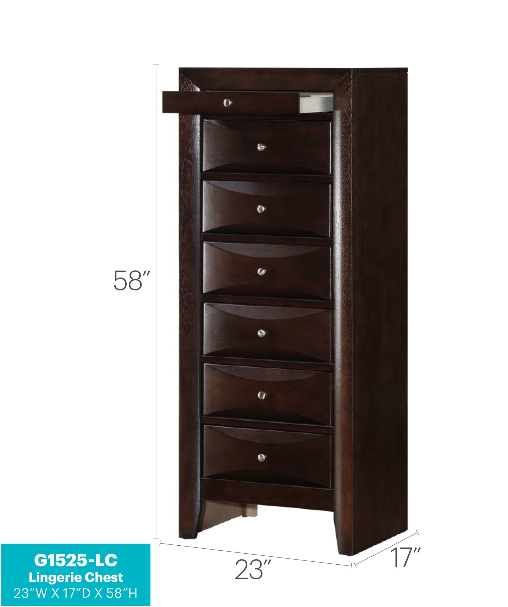 Marilla - 7 Drawer Lingerie Chest - Best Buy Furniture