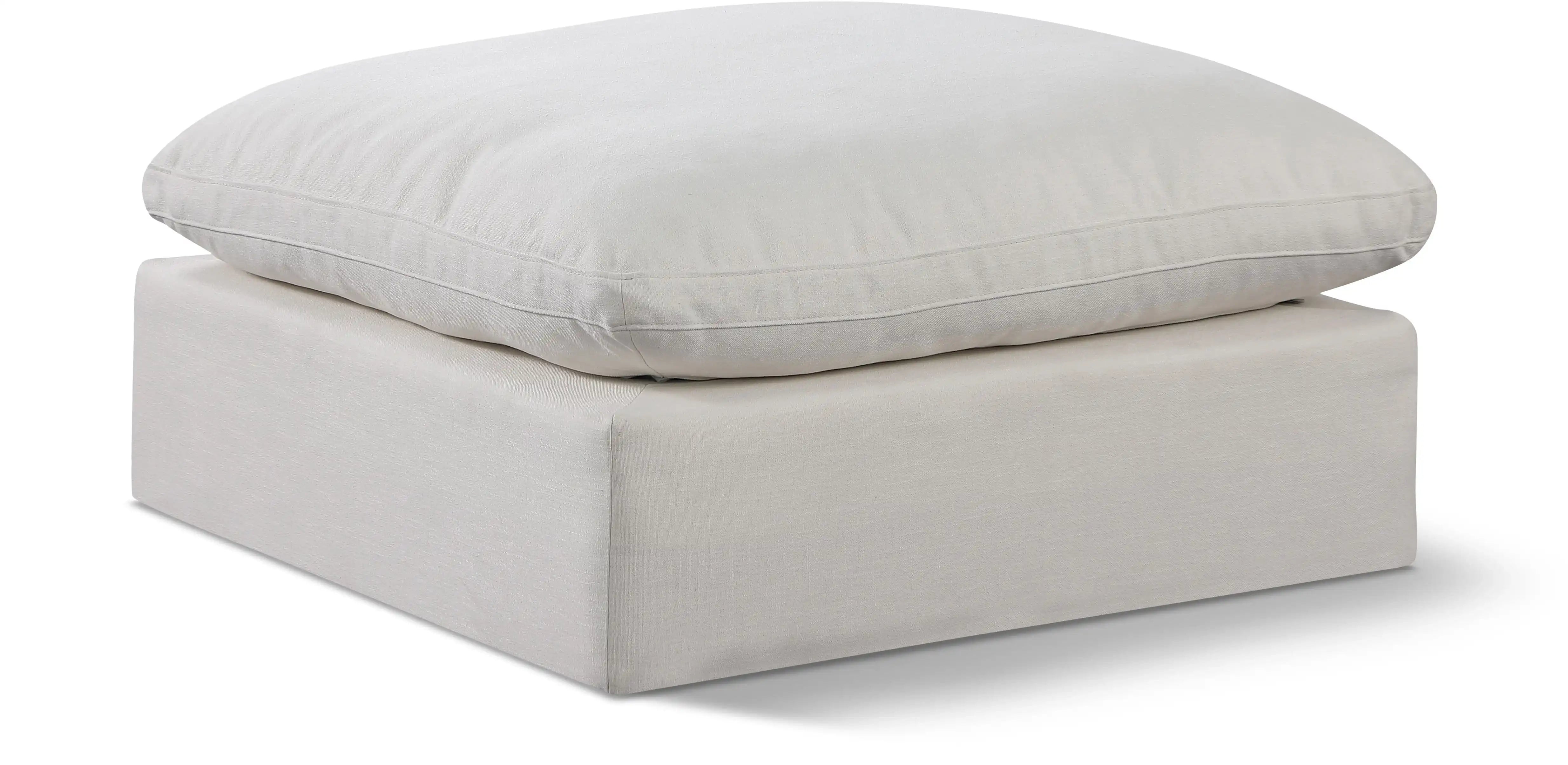 Comfy - Linen Ottoman - Best Buy Furniture