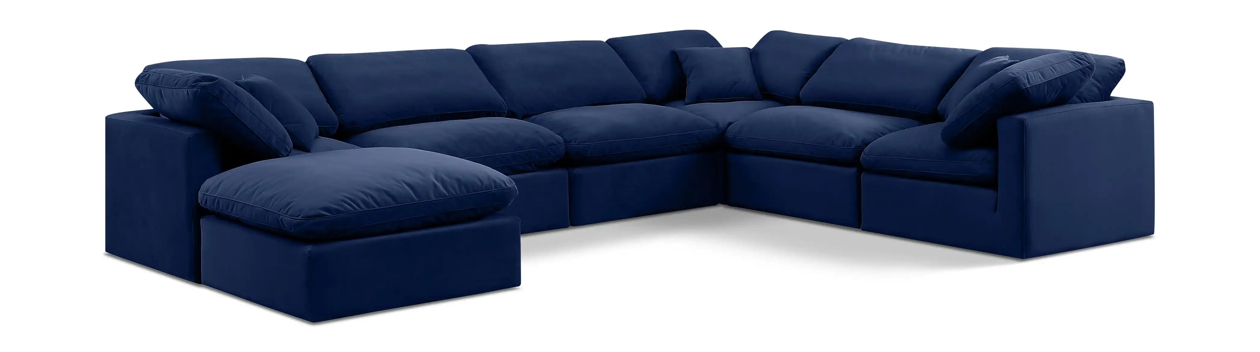 Indulge - Velvet 7 Piece Modular Sectional - Best Buy Furniture