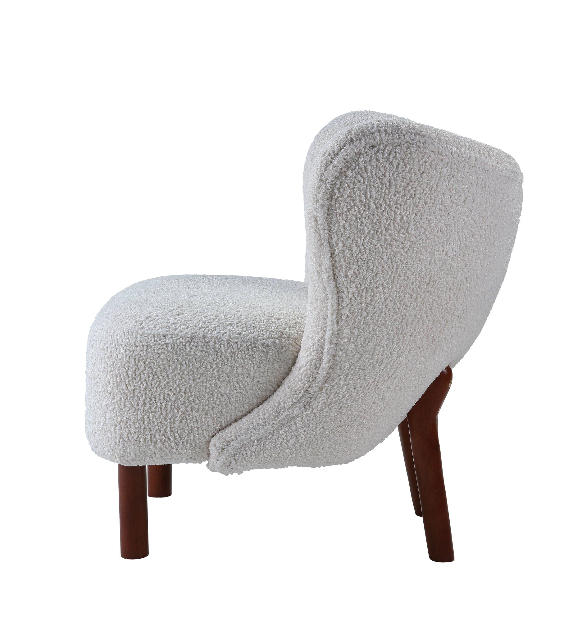Zusud - Teddy Sherpa Accent Chair - White - Best Buy Furniture
