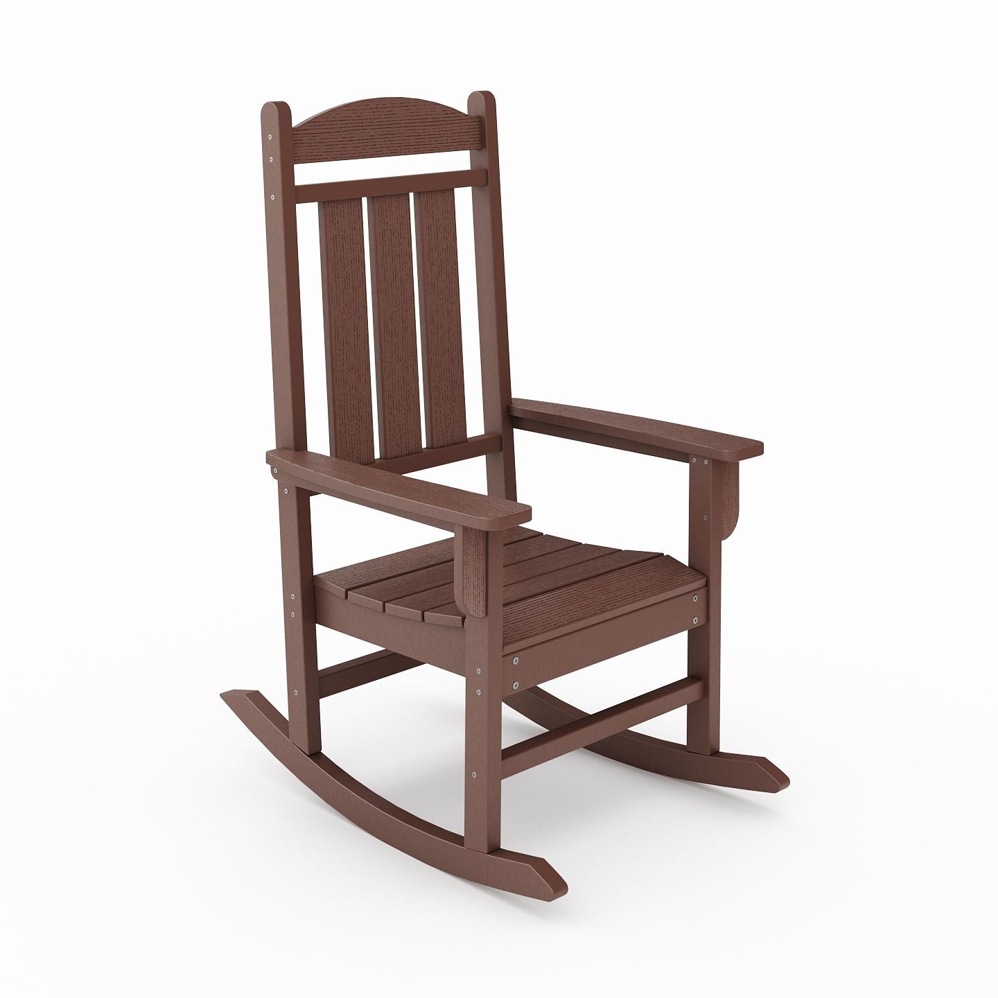 Traditional Porch Rocker Classic HDPE Poly Lumber For Porch, Patio, And Garden Comfort - Best Buy Furniture