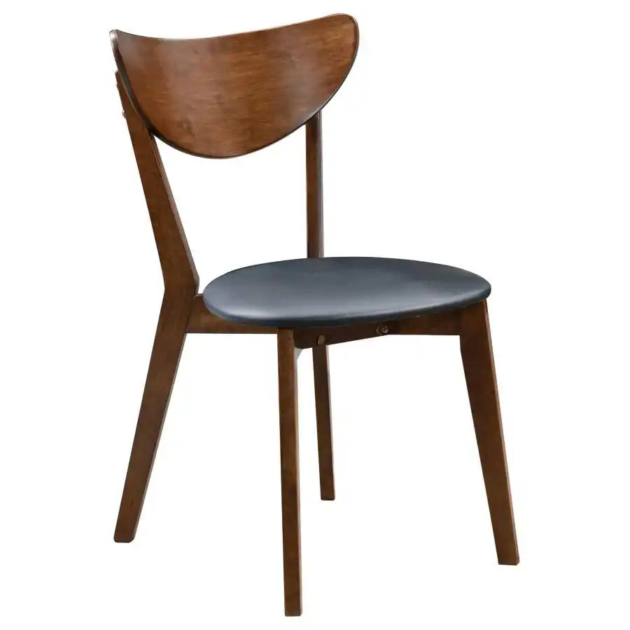 Jedda - Wood Dining Side Chair (Set of 2) - Dark Walnut And Black - Best Buy Furniture