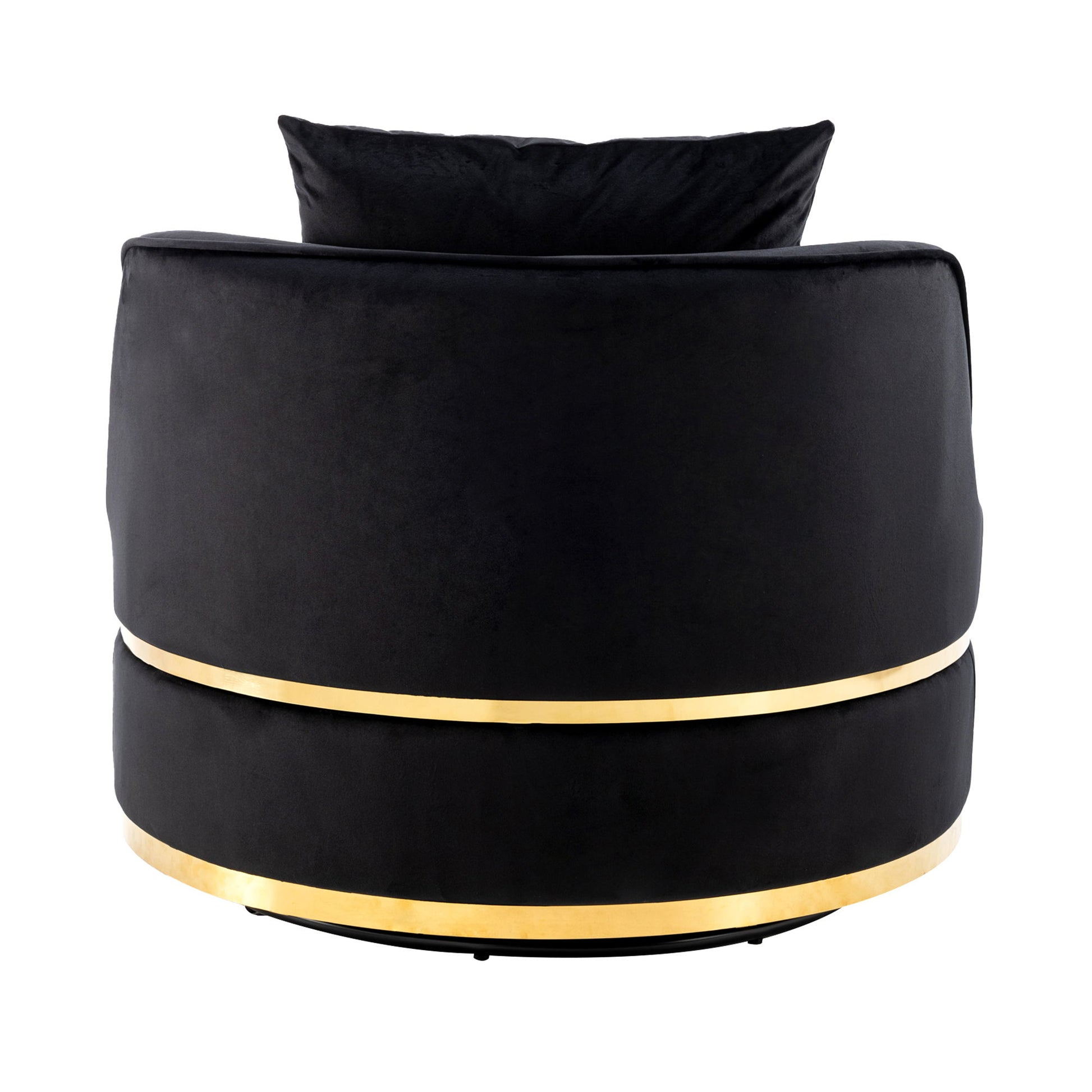 360 Degree Swivel Over Sized Upholstered Barrel Chair - Best Buy Furniture