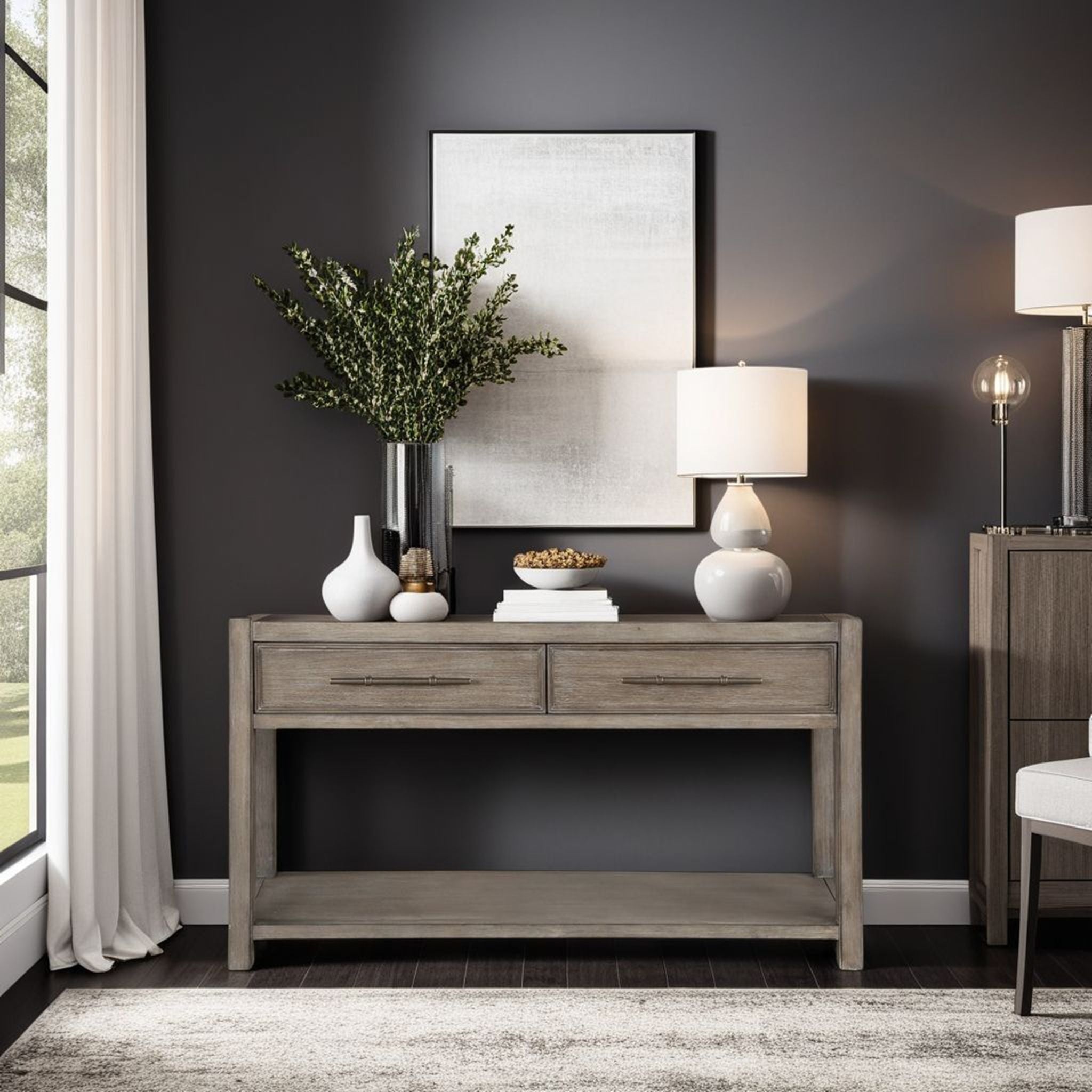 Cypress Lane - Sofa Table - White Oak - Best Buy Furniture