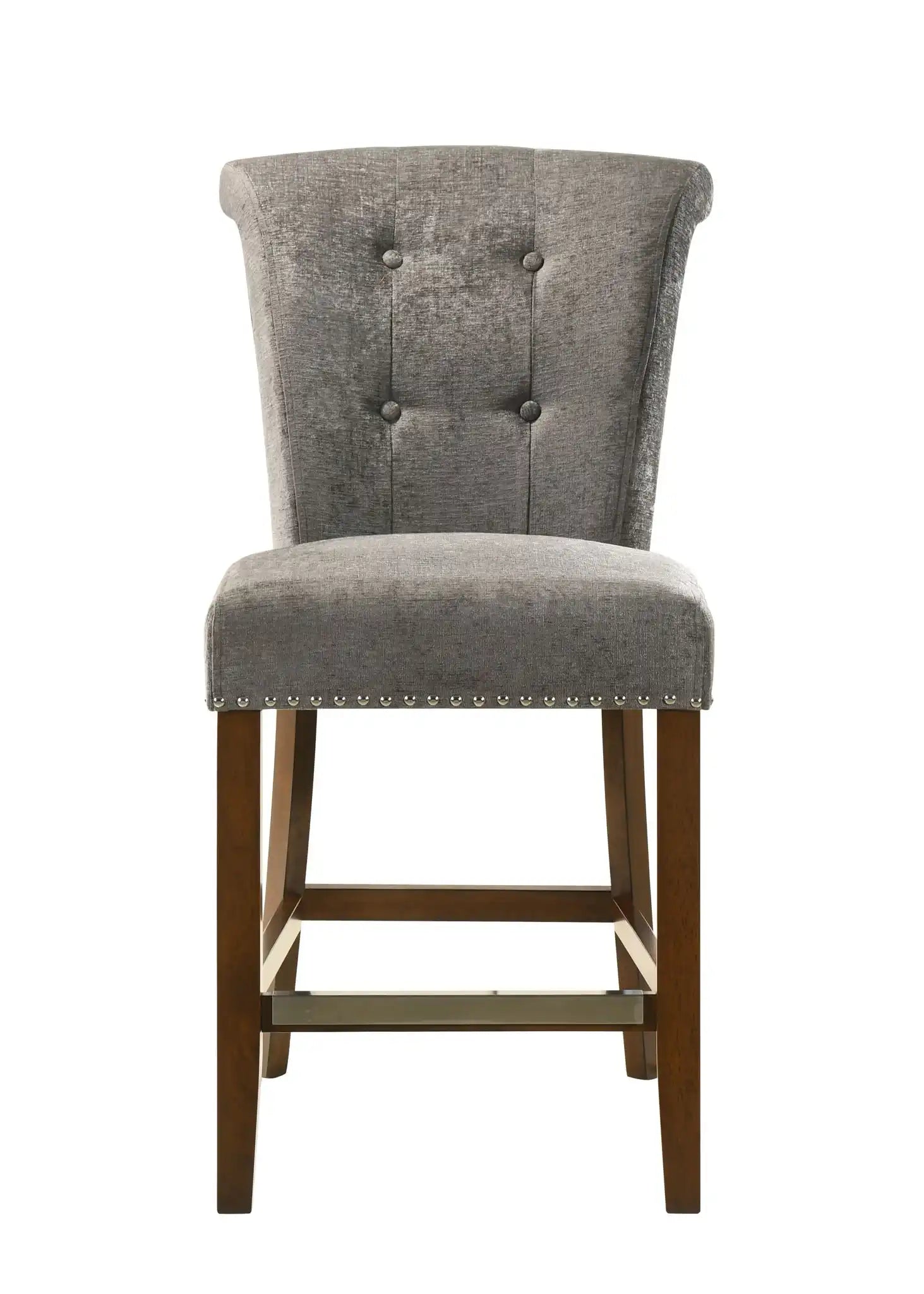 Auggie - 20.5" Fabric Counter Height Chair With Nailhead Trim - Best Buy Furniture