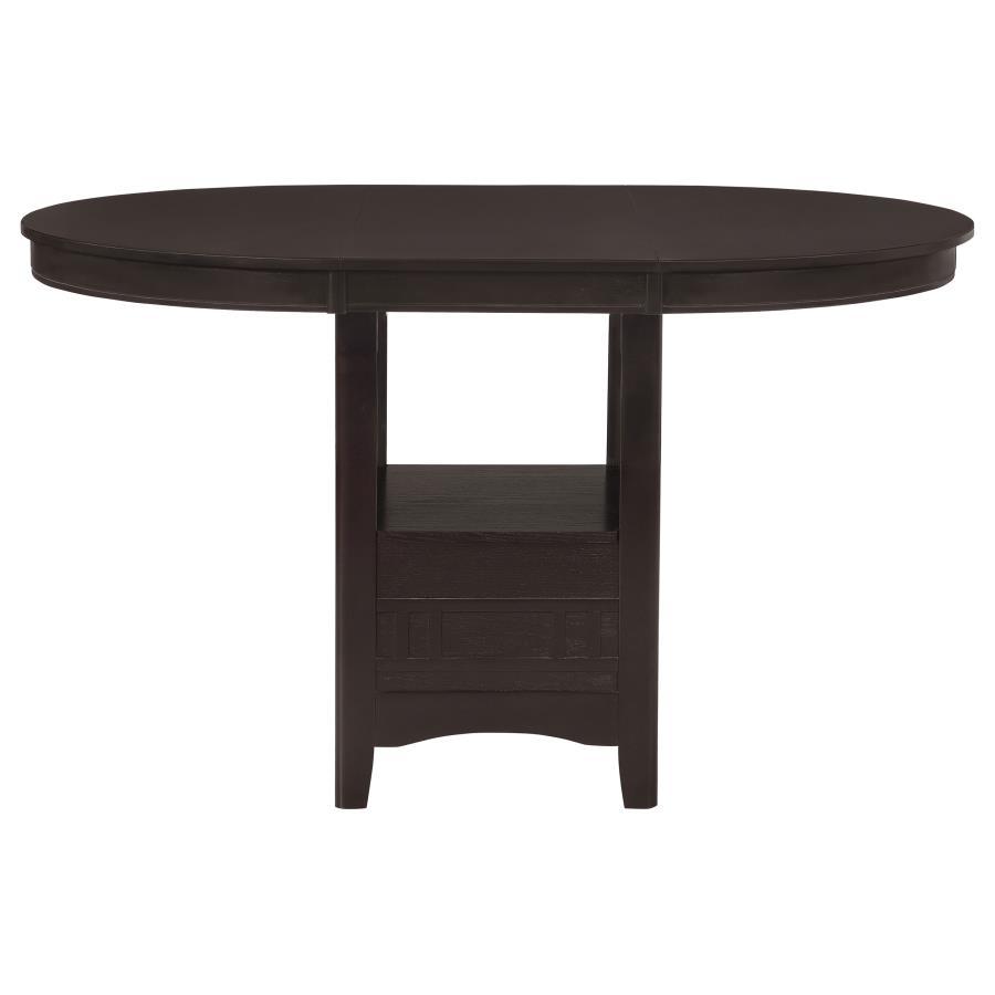 Lavon - Oval Extension Counter Dining Table - Espresso - Best Buy Furniture