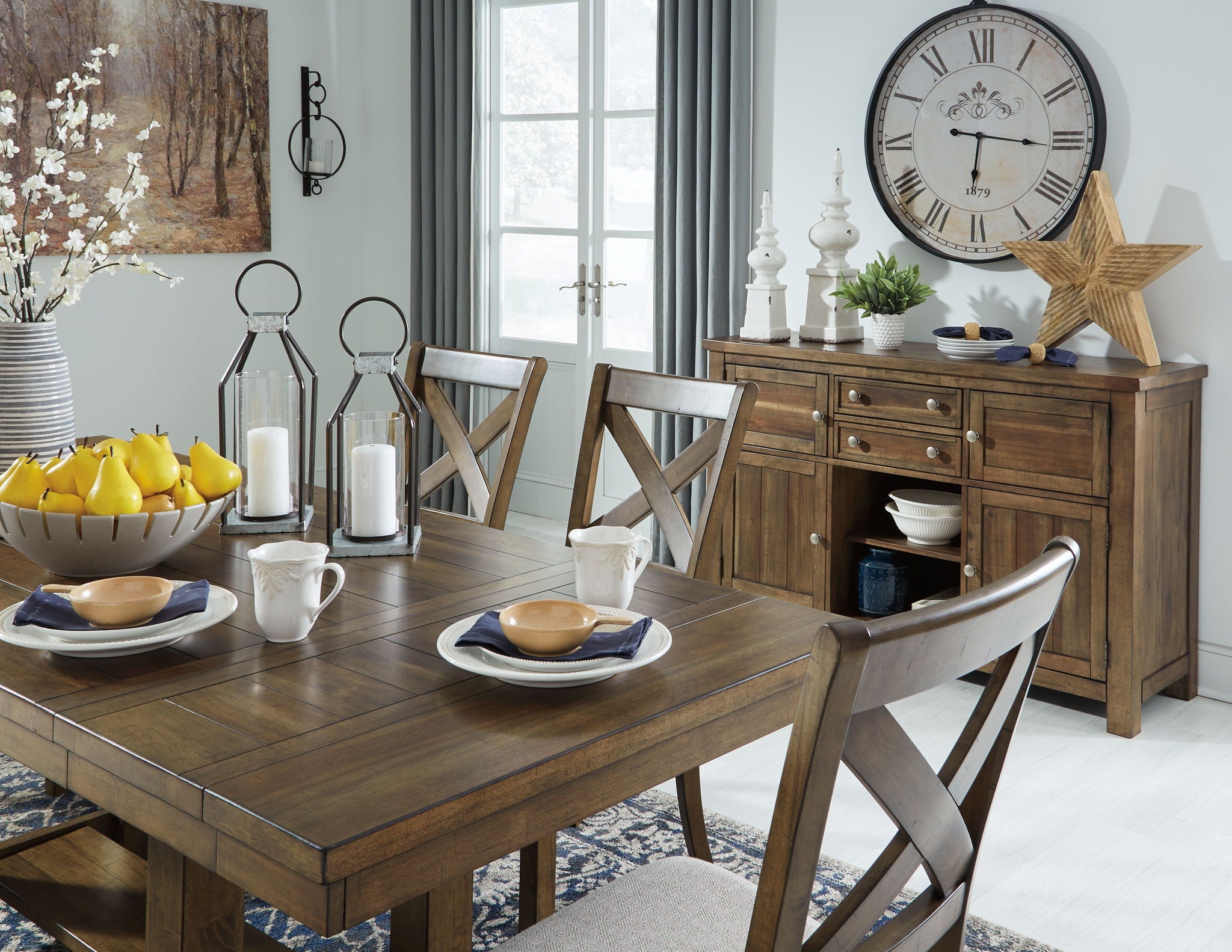 Moriville - Rectangular Dining Room Extension Table - Grayish Brown - Best Buy Furniture