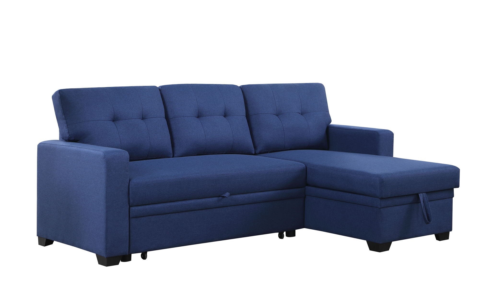 Upholstered Pull Out Sectional Sofa With Chaise - Best Buy Furniture