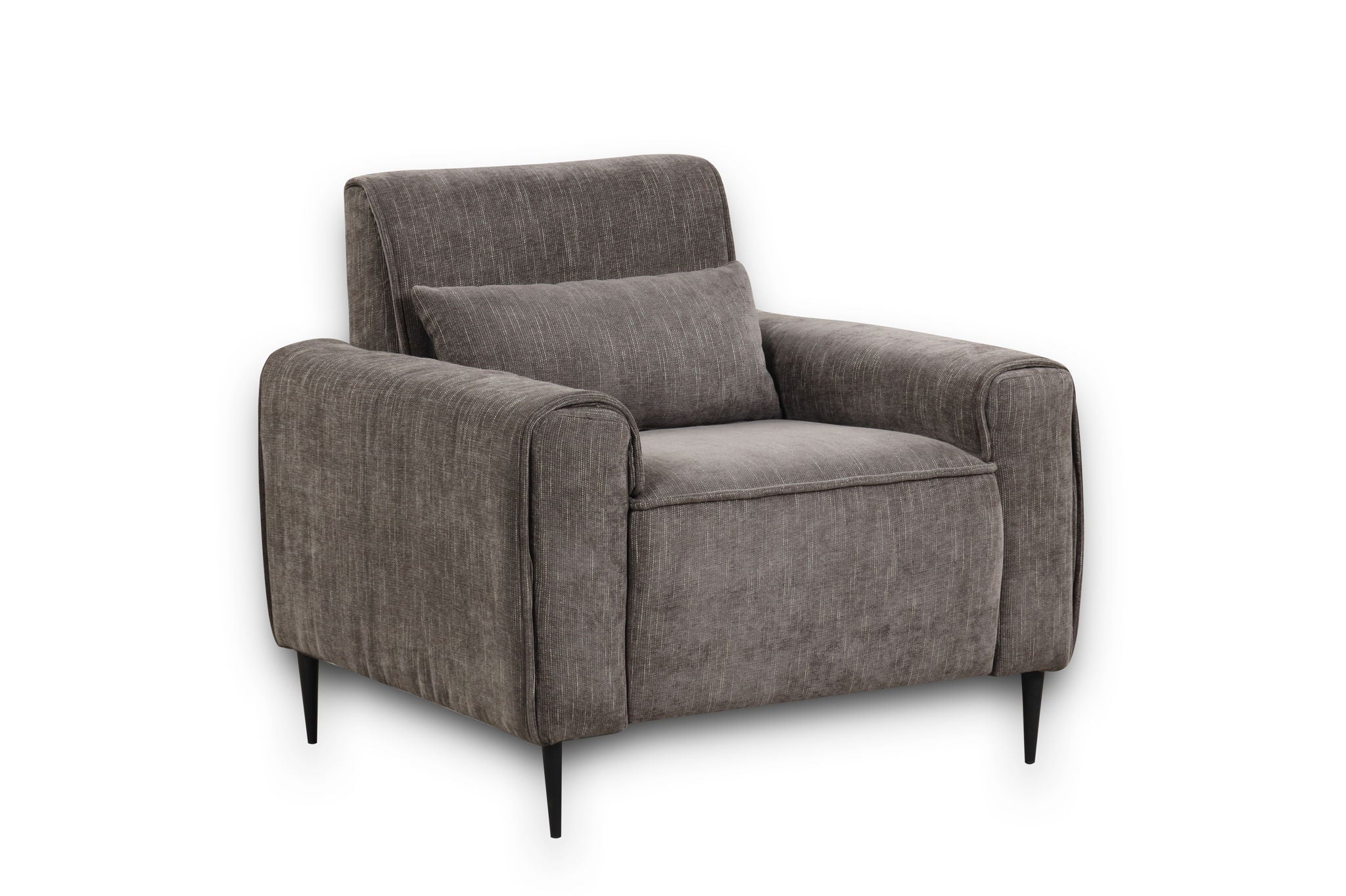 Valentina - Chenille Chair With Metal Legs And Throw Pillow - Best Buy Furniture