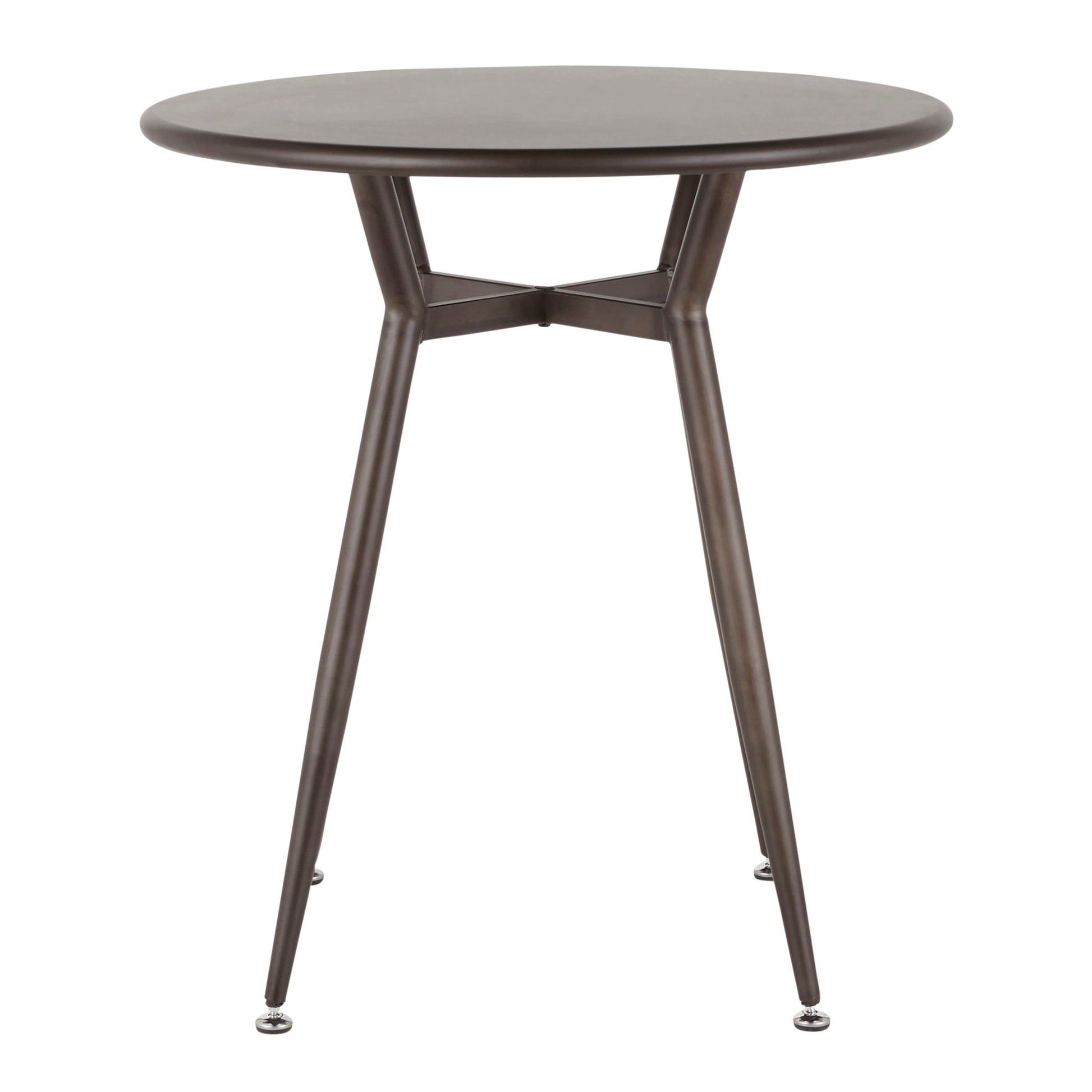 Clara - Industrial Round Dinette Table - Antique - Best Buy Furniture