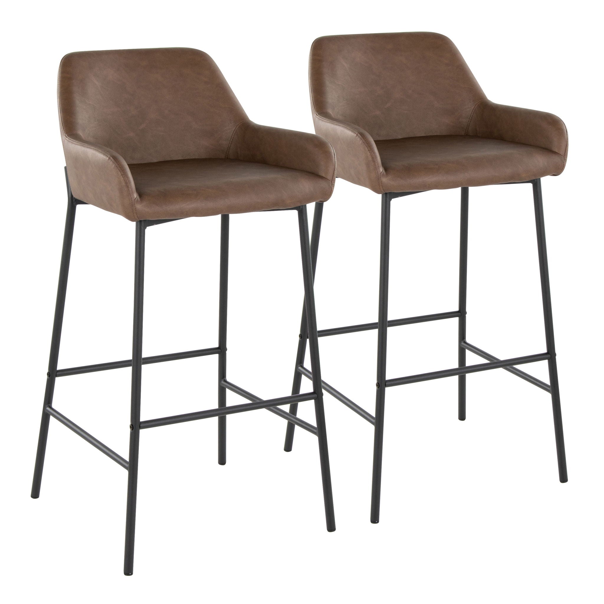 Daniella - Contemporary Fixed Height Barstool (Set of 2) - Best Buy Furniture
