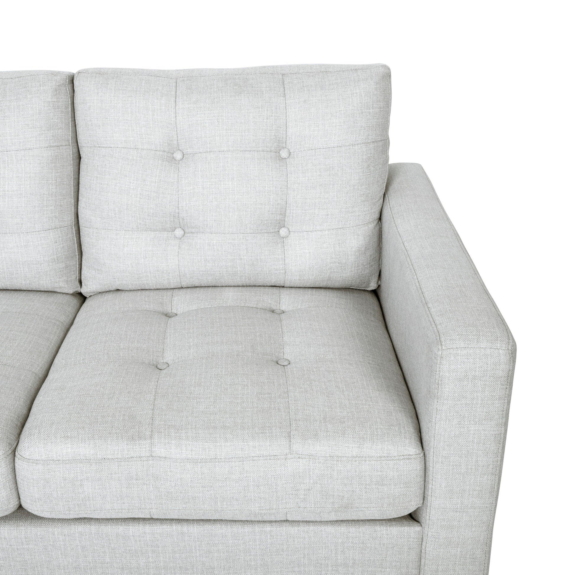 Jenny - Contemporary Tufted Fabric 3 Seater Sofa - Best Buy Furniture