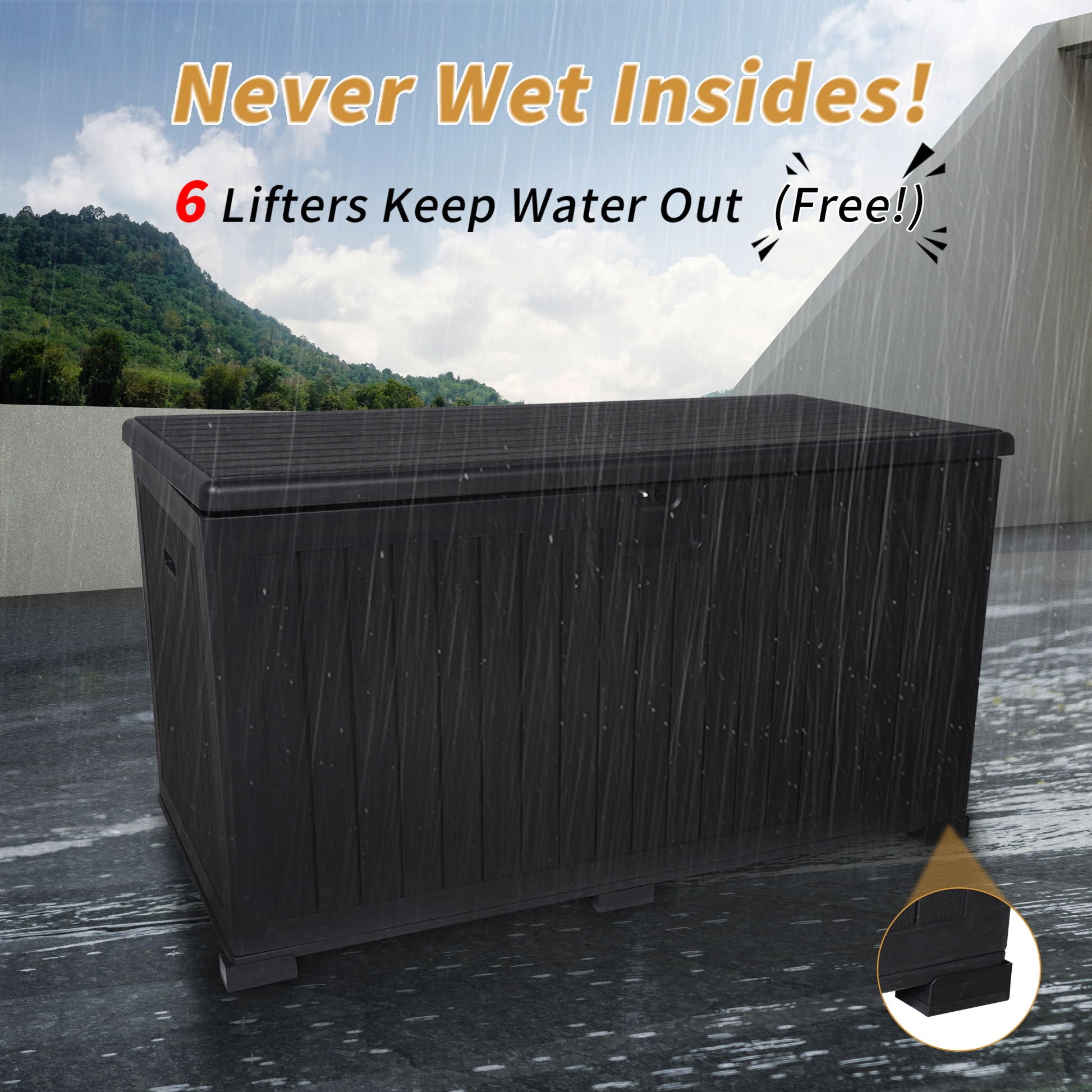 Outdoor Large Storage Box With Lockable Storage Containers - Best Buy Furniture