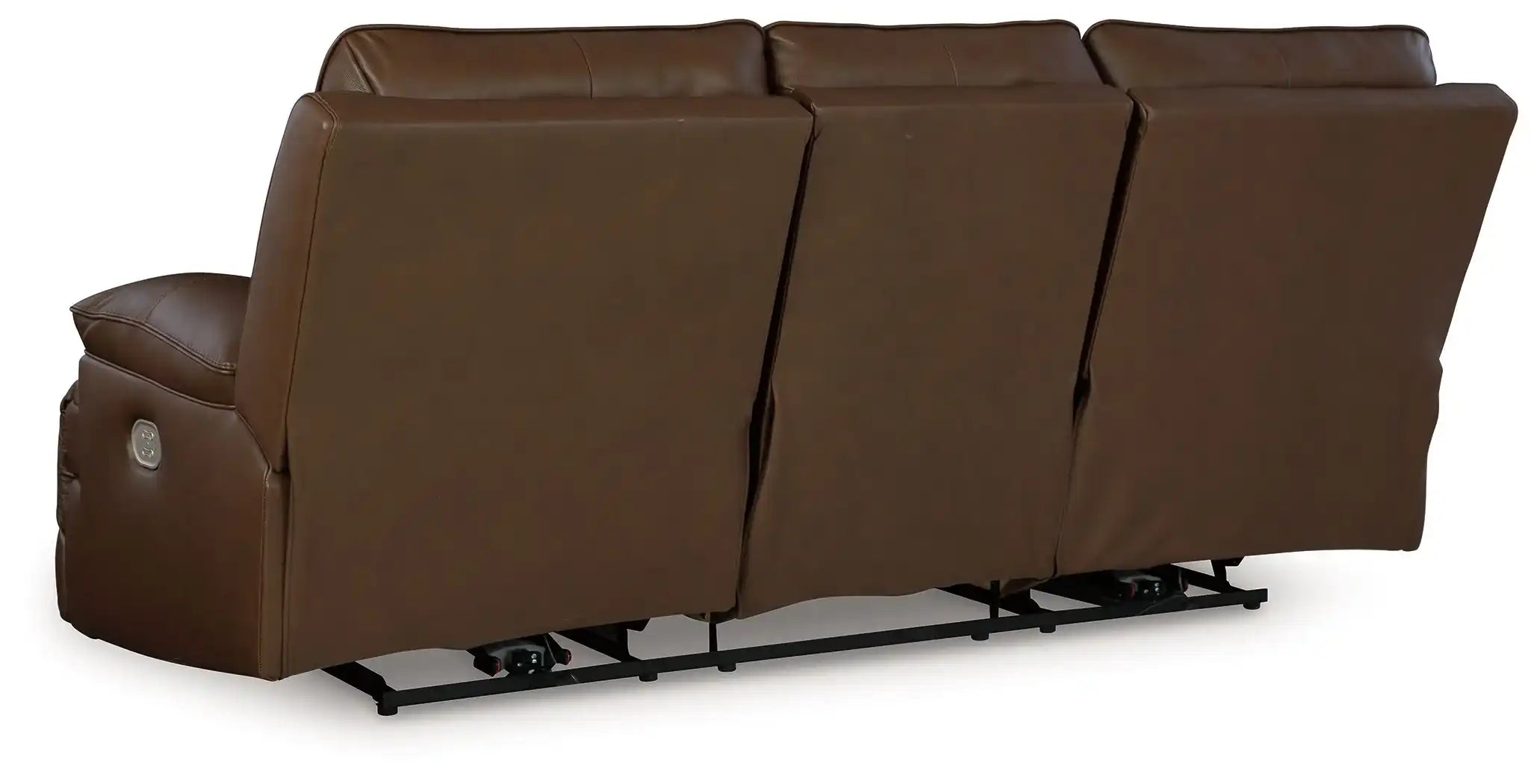 Vonryan - Power Reclining Sofa With Adj Headrest - Tobacco - Best Buy Furniture