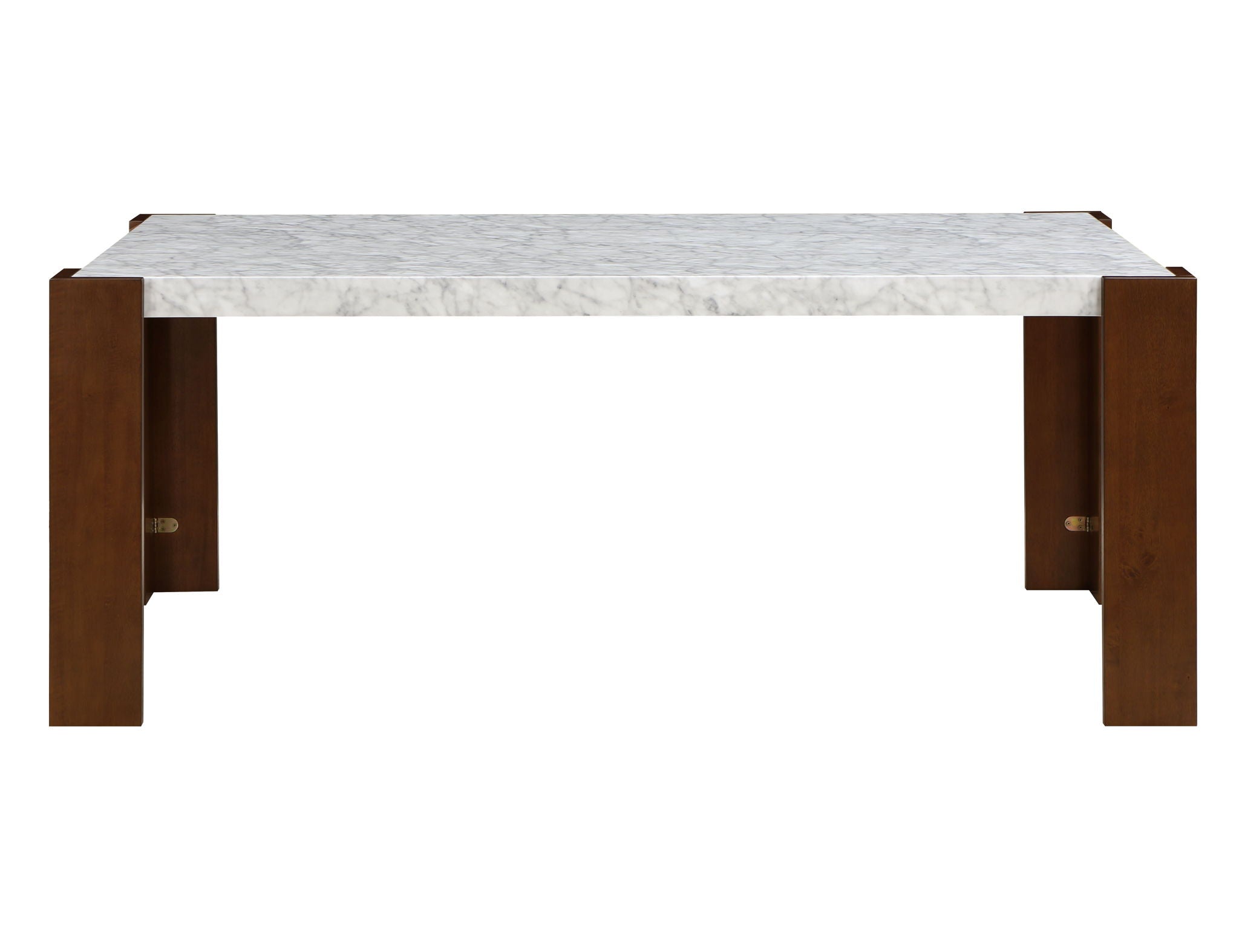 Hettie - Dining Table With Engineered Stone Top - Brown - Best Buy Furniture