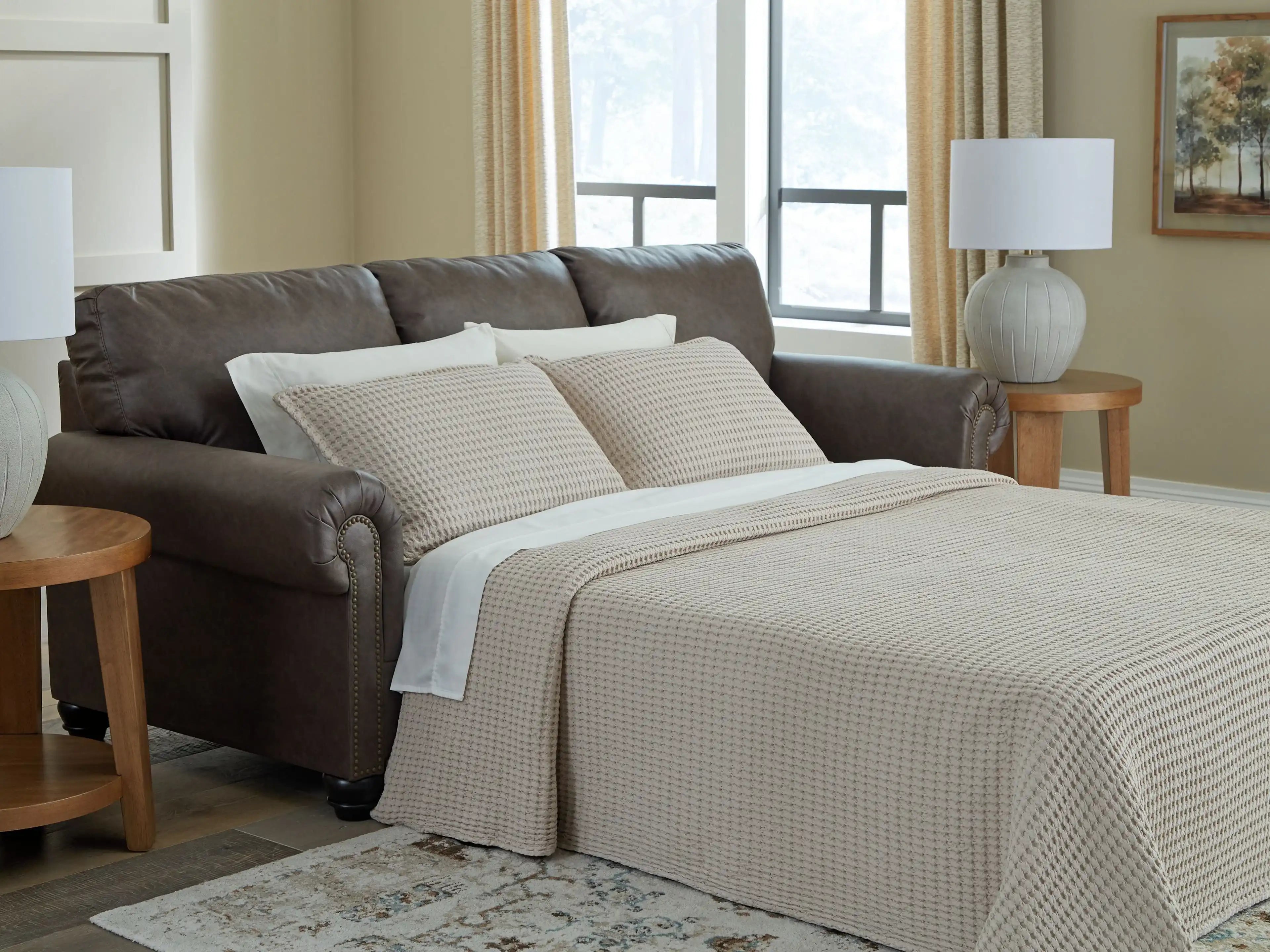 Roxmere - Queen Sofa Sleeper - Umber - Best Buy Furniture