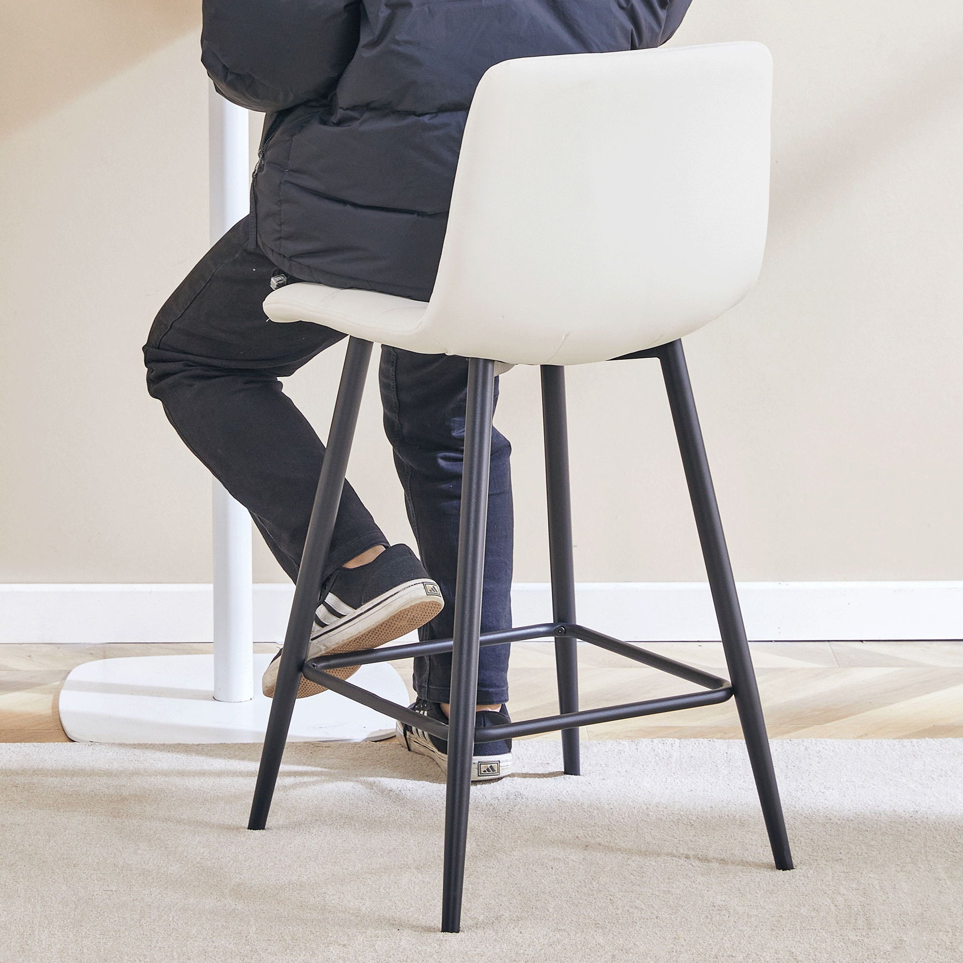 Bar Chair Set Comfortable With Metal Legs And Ergonomic Design - Best Buy Furniture