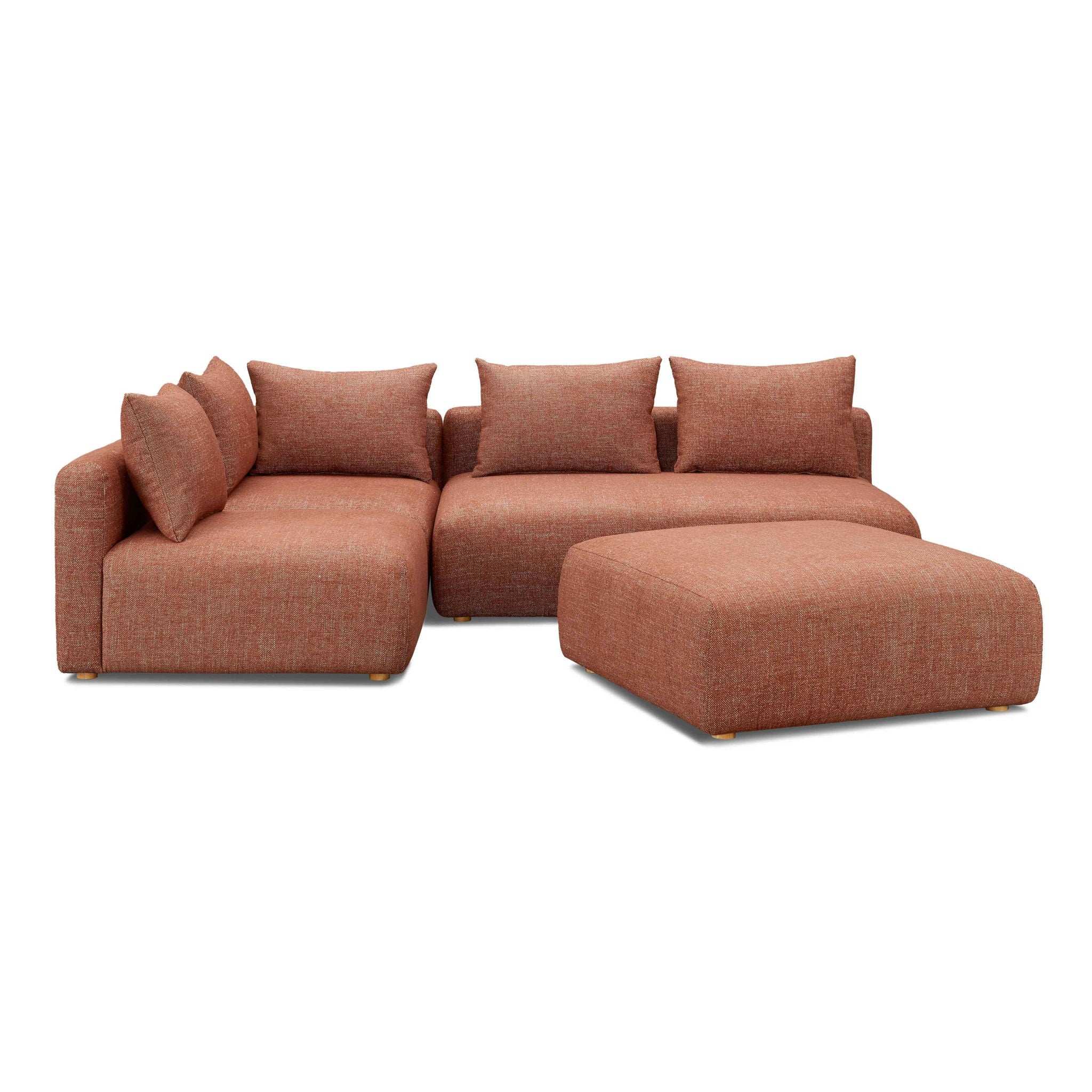 Hangover - 4-Piece Modular Chaise Sectional - Best Buy Furniture