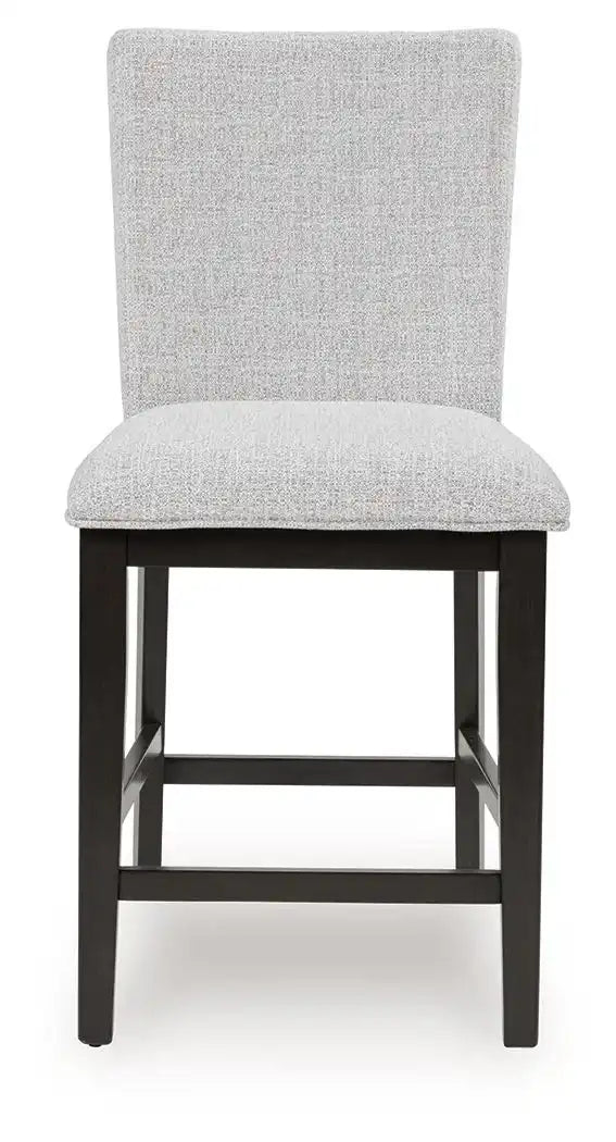 Neymorton - Upholstered Barstool (Set of 2) - Dark Grayish Brown - Best Buy Furniture
