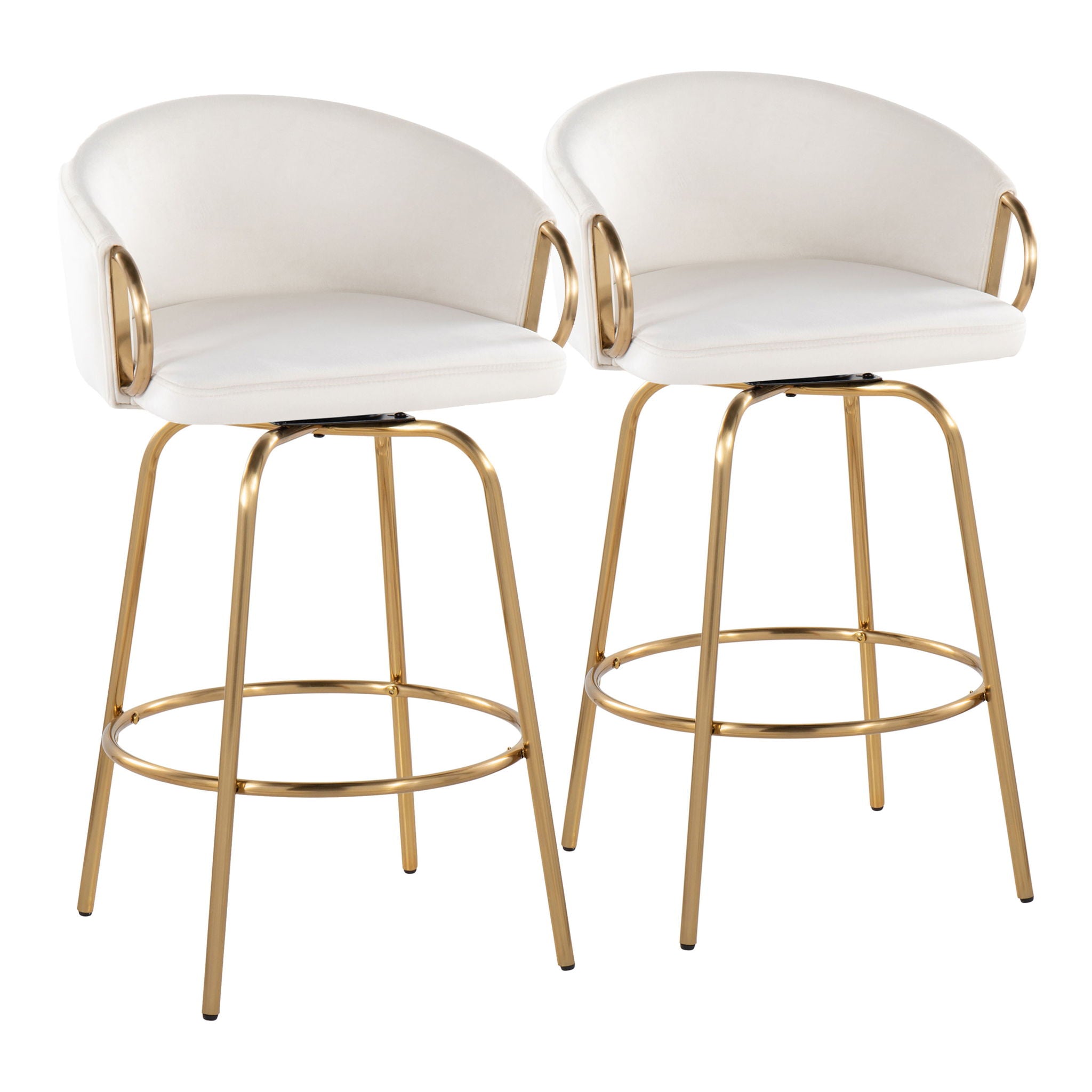 Claire - Contemporary & Glam Counter Stool (Set of 2) - Best Buy Furniture