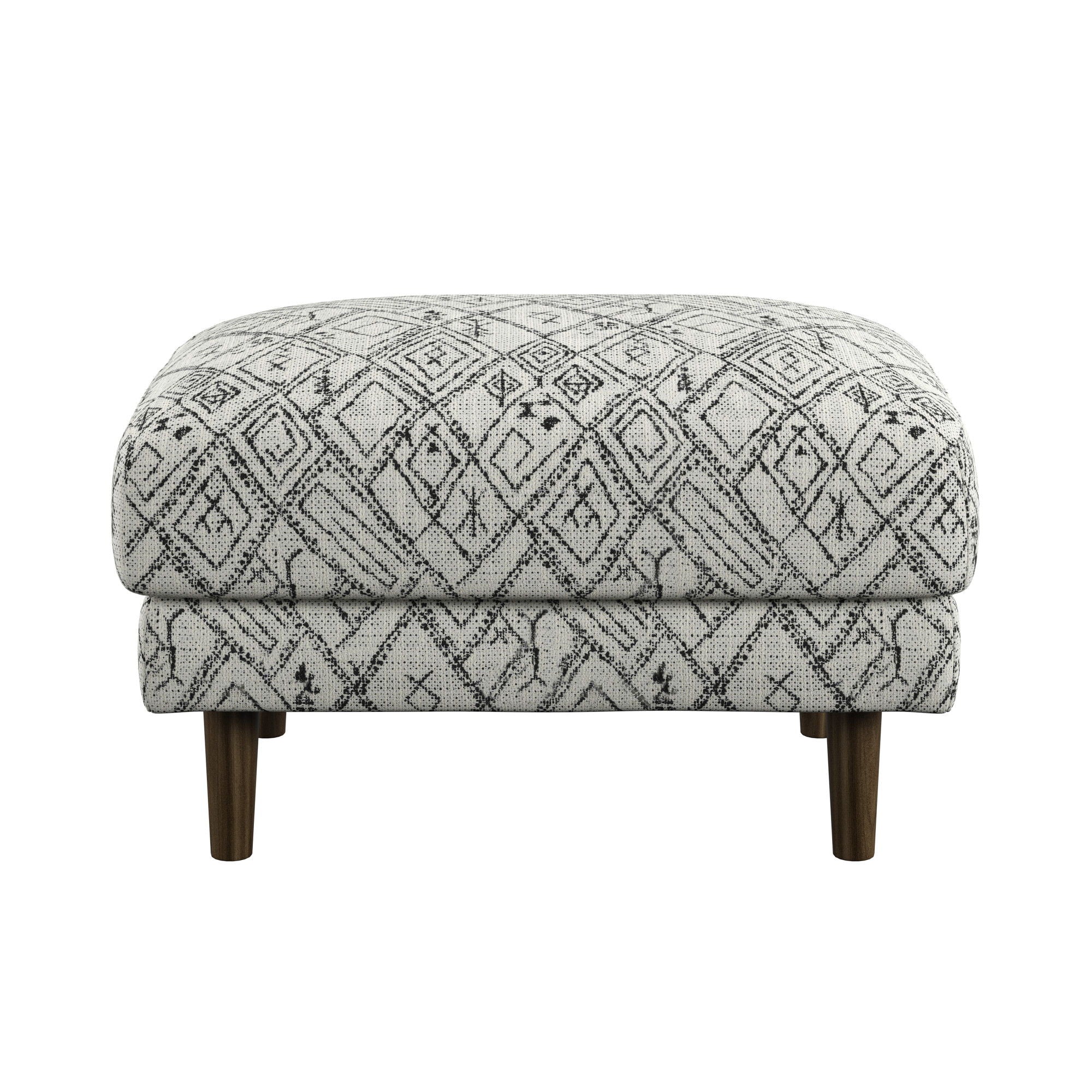 Jurie - Abstract Ottoman - Black - Best Buy Furniture