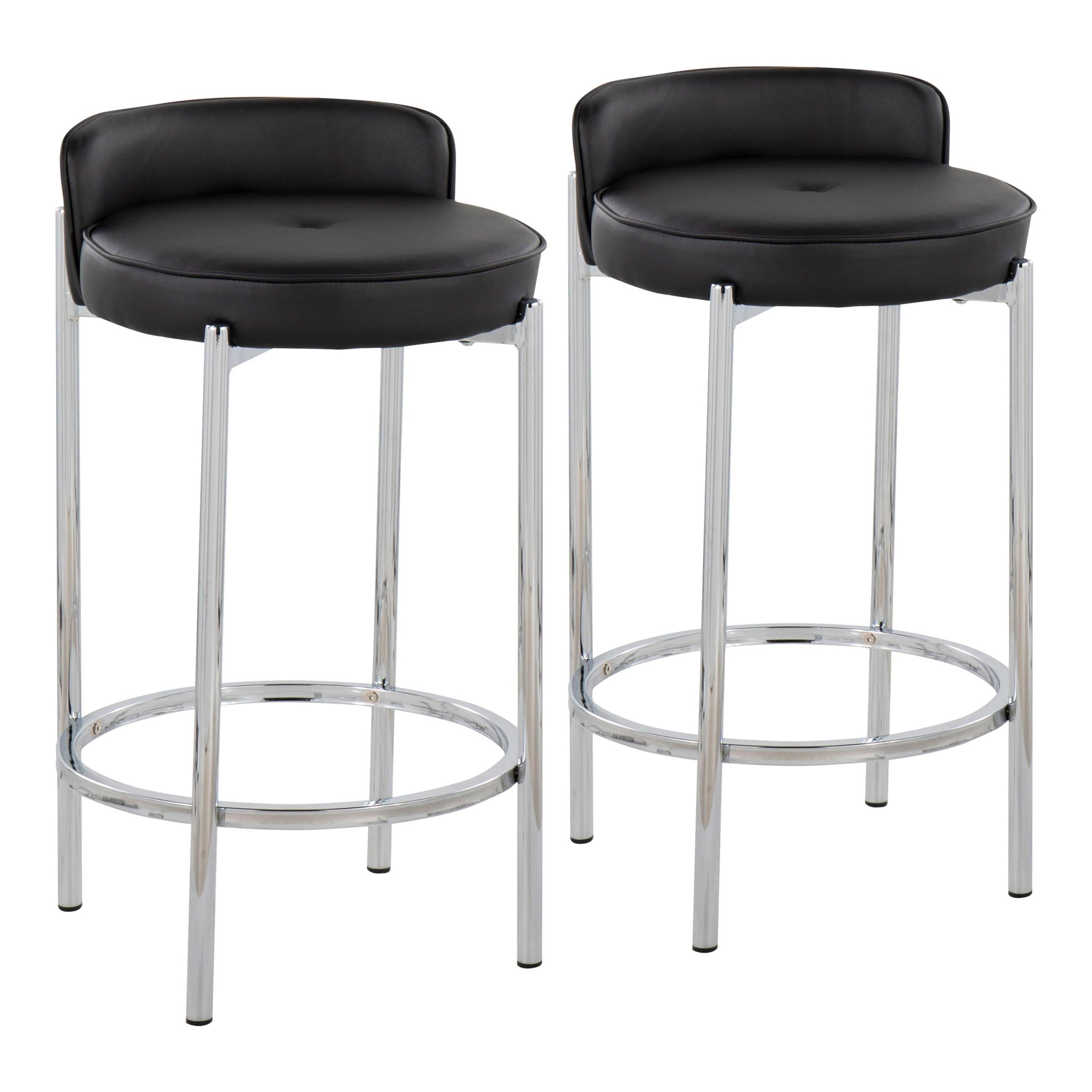 Chloe - Contemporary Counter Stool (Set of 2) - Best Buy Furniture