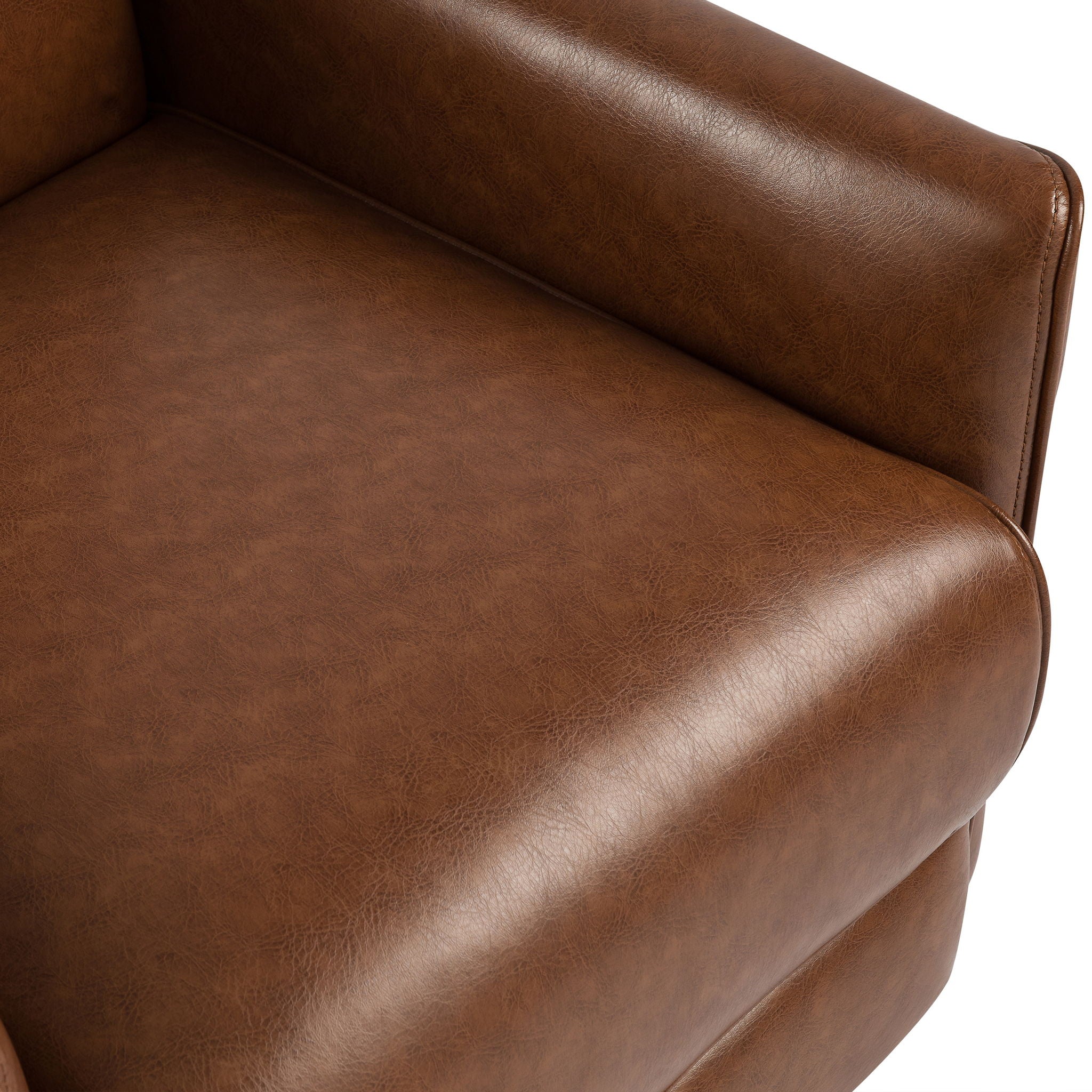 Upholstered Push Recliner Chair With Rubber Wood Legs For Living Room - Best Buy Furniture