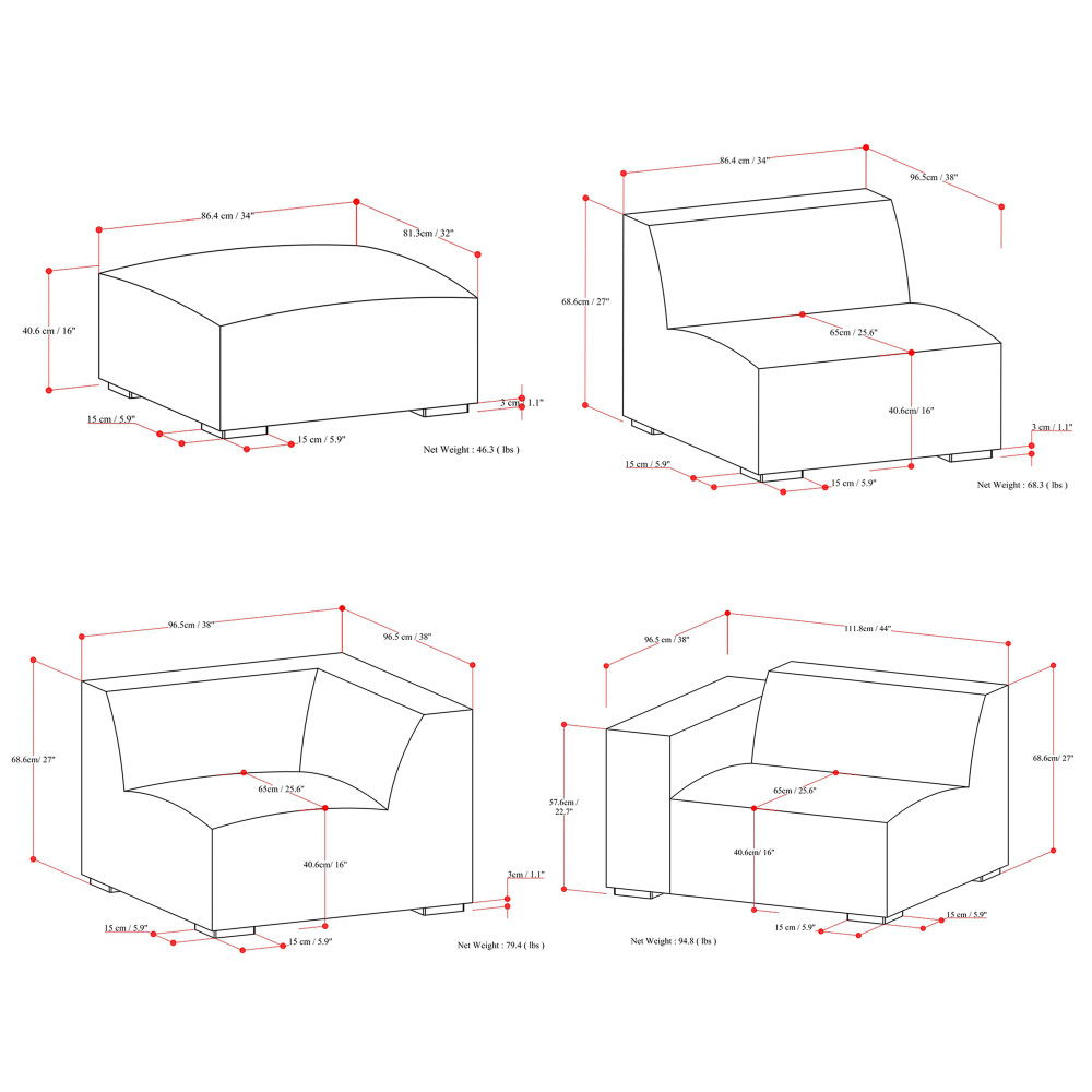 Rex - Handcrafted Sectional Sofa And Ottoman - Best Buy Furniture
