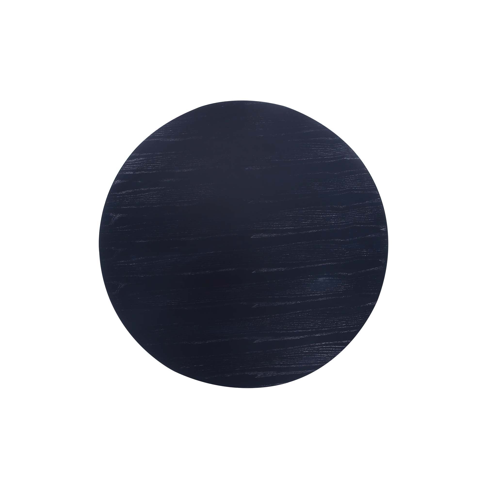 Hathaway - Round Dining Table With Ribbed Base