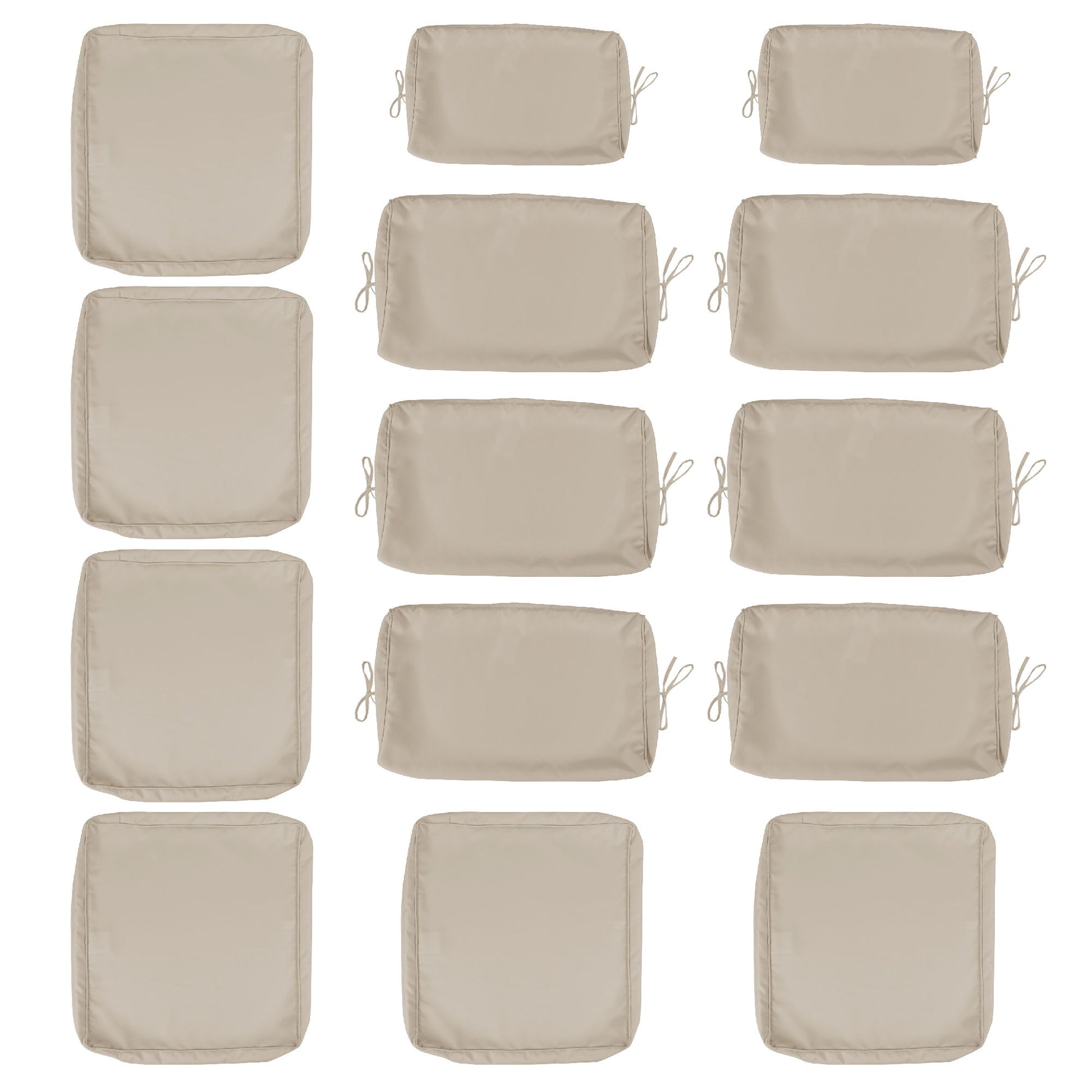 Cushion Covers For 7 Piece Wicker Sectional Sofa, 14 Pack Seat And Back Slipcovers With Zipper - Best Buy Furniture