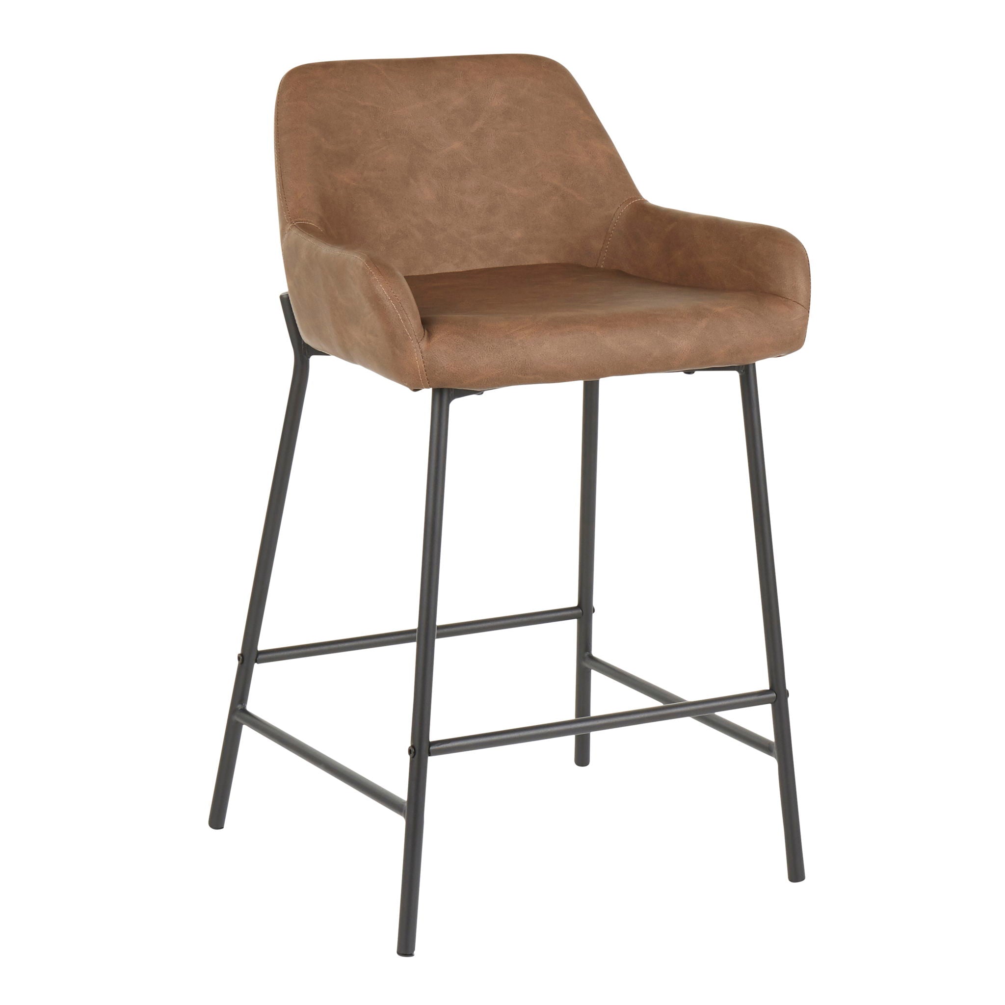 Daniella - Industrial Fixed Height Counter Stool (Set of 2) - Best Buy Furniture