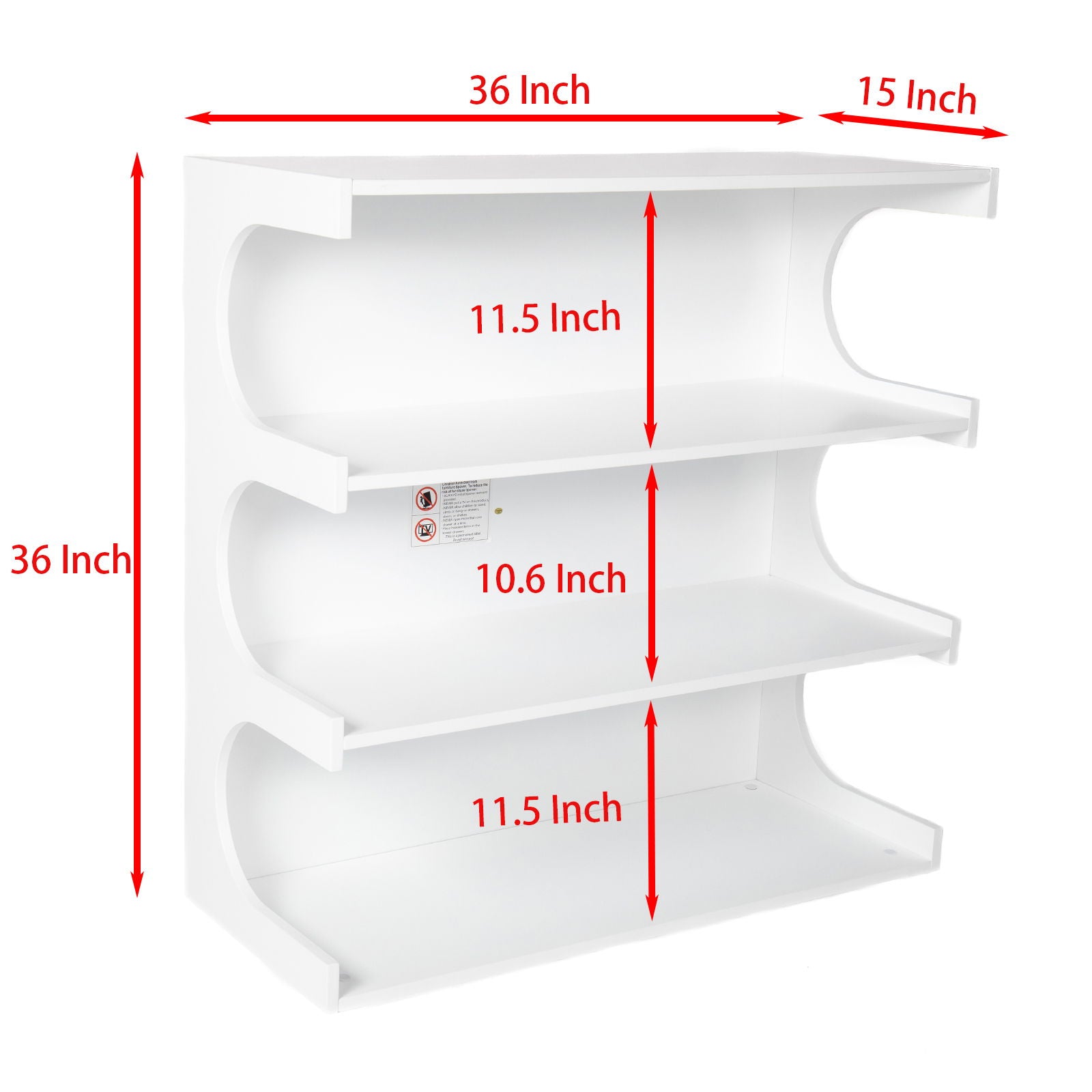 Multifunctional 4 Tier Book Shelf & Coffee Table For Living Room Bedroom Dining Room Study Entryway, Creative Furniture Floor Bookshelf, Minimalist Organizer Storage Shelves - White - Best Buy Furniture