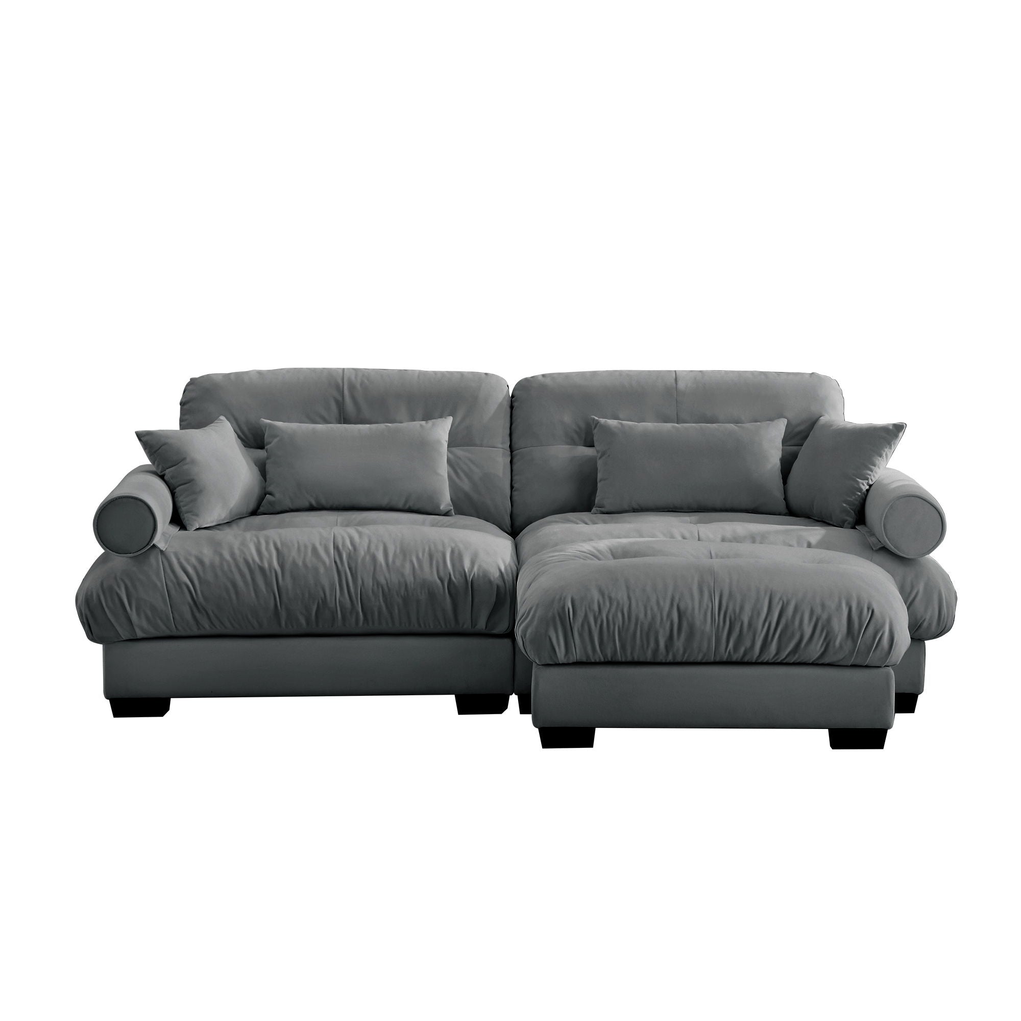 Super Comfort Oversized Modular Sectional Sofa With Movable Ottoman - Best Buy Furniture