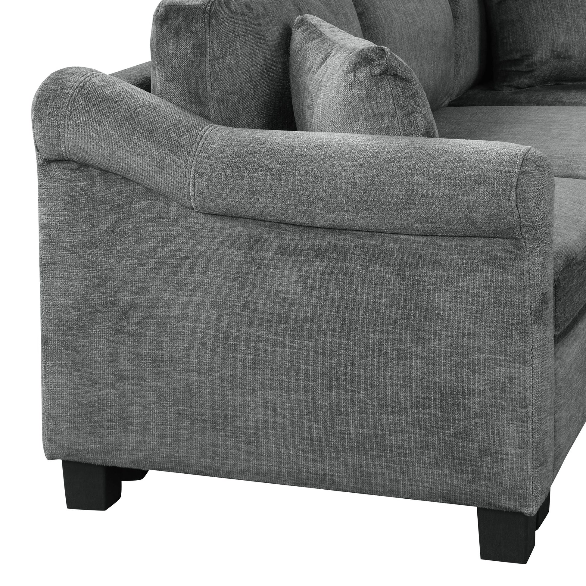 Contemporary U - Shaped Sectional Sofa With Movable Storage Ottoman - Best Buy Furniture