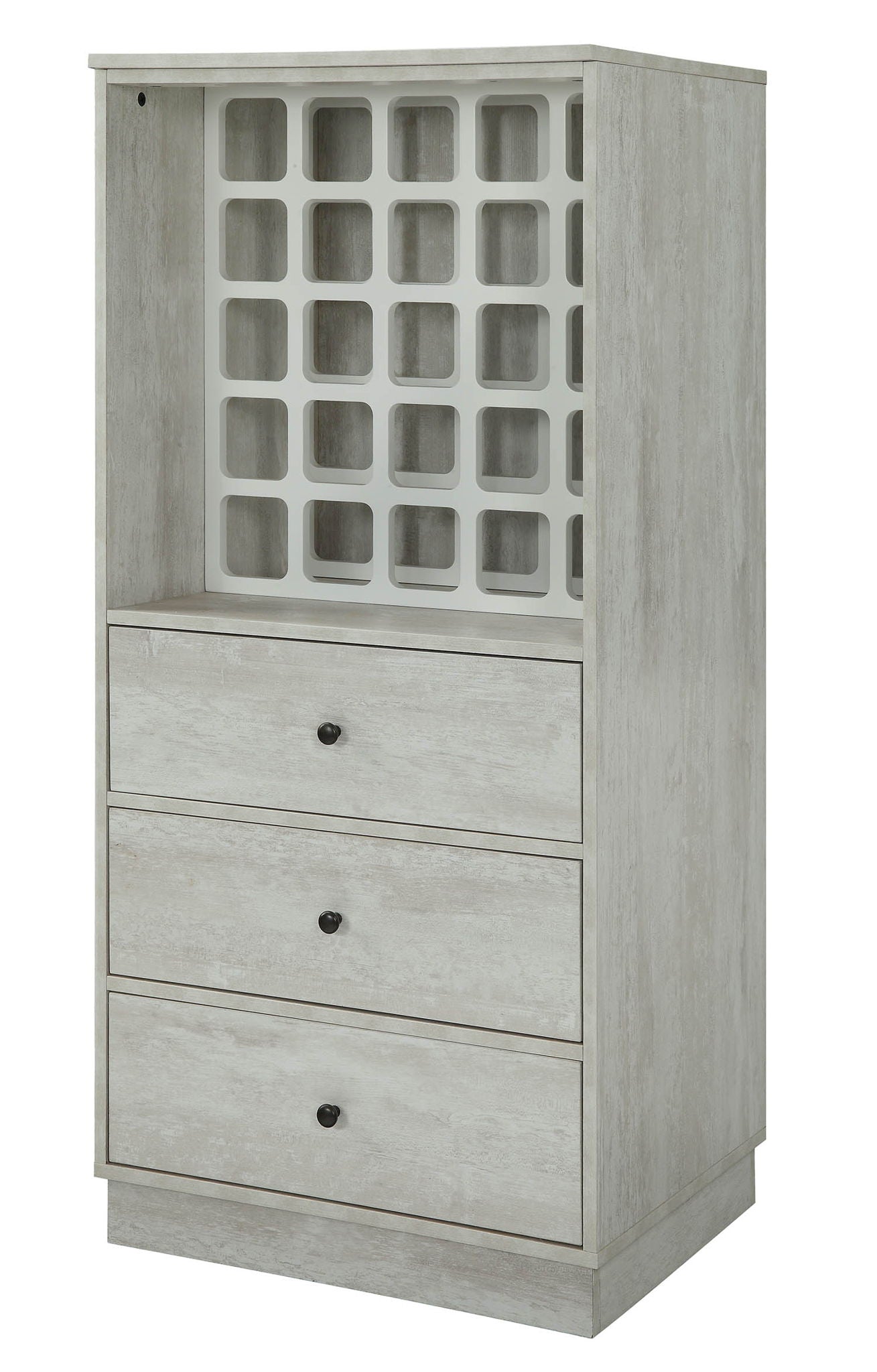 Wiesta - Wine Cabinet - Antique White - Best Buy Furniture