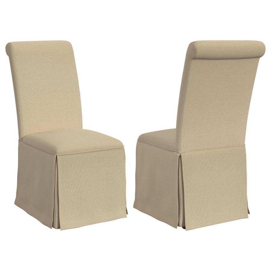 Shawna - Upholstered Skirted Dining Chair (Set of 2) - Best Buy Furniture