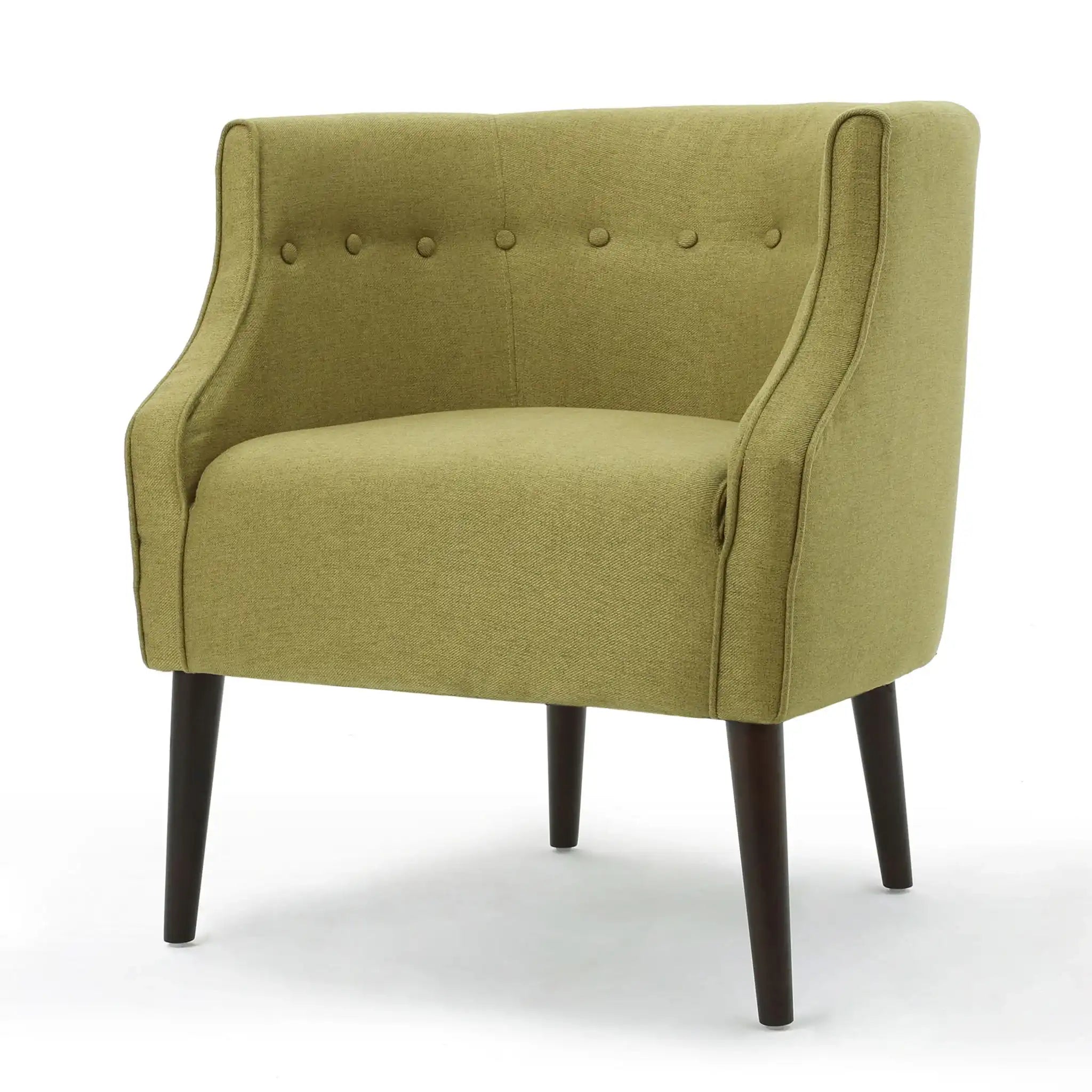 Contemporary Upholstered Club Chair With Button Tufting - Best Buy Furniture