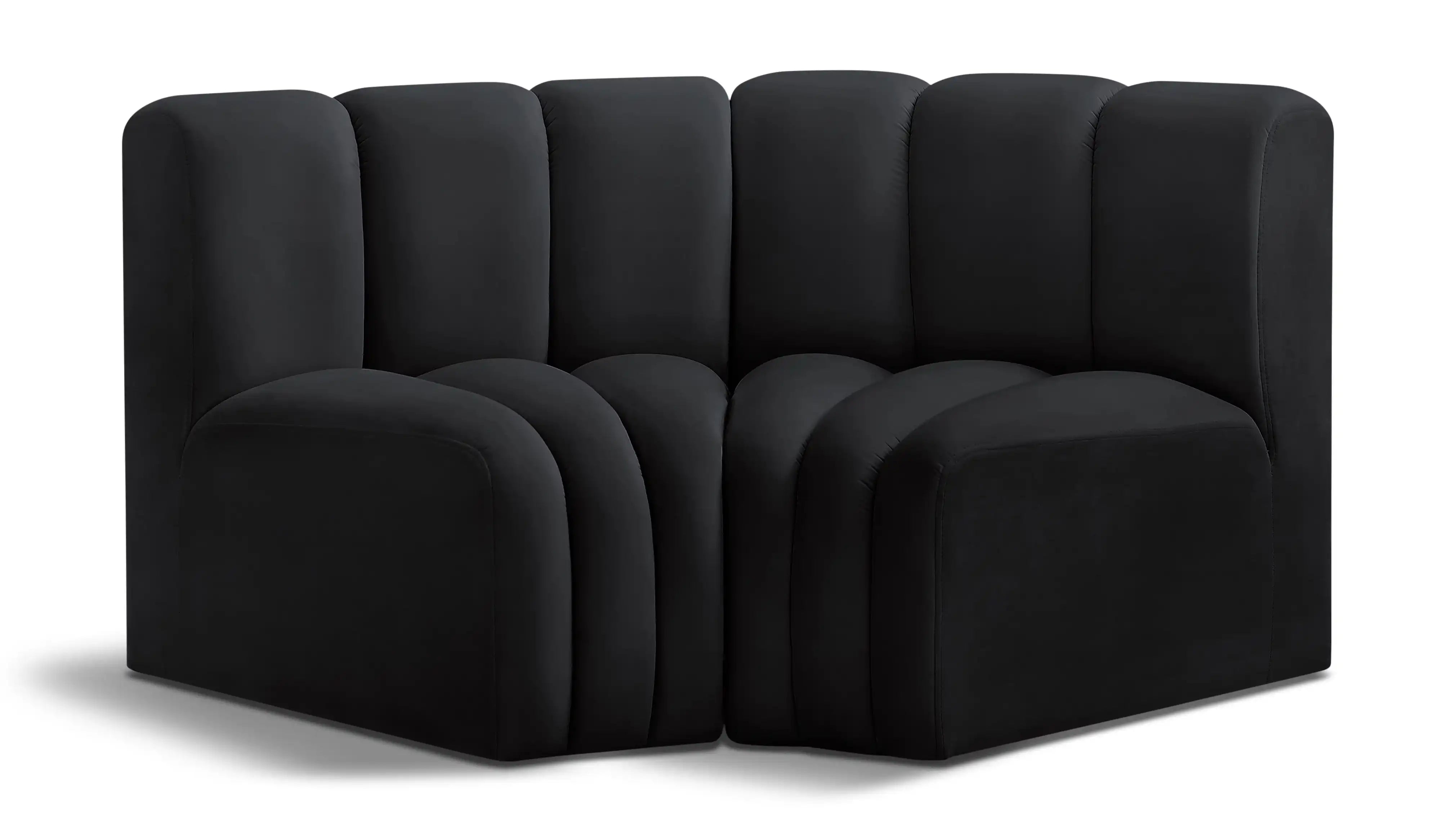 Arc - Velvet 2 Piece Modular Sofa - Best Buy Furniture